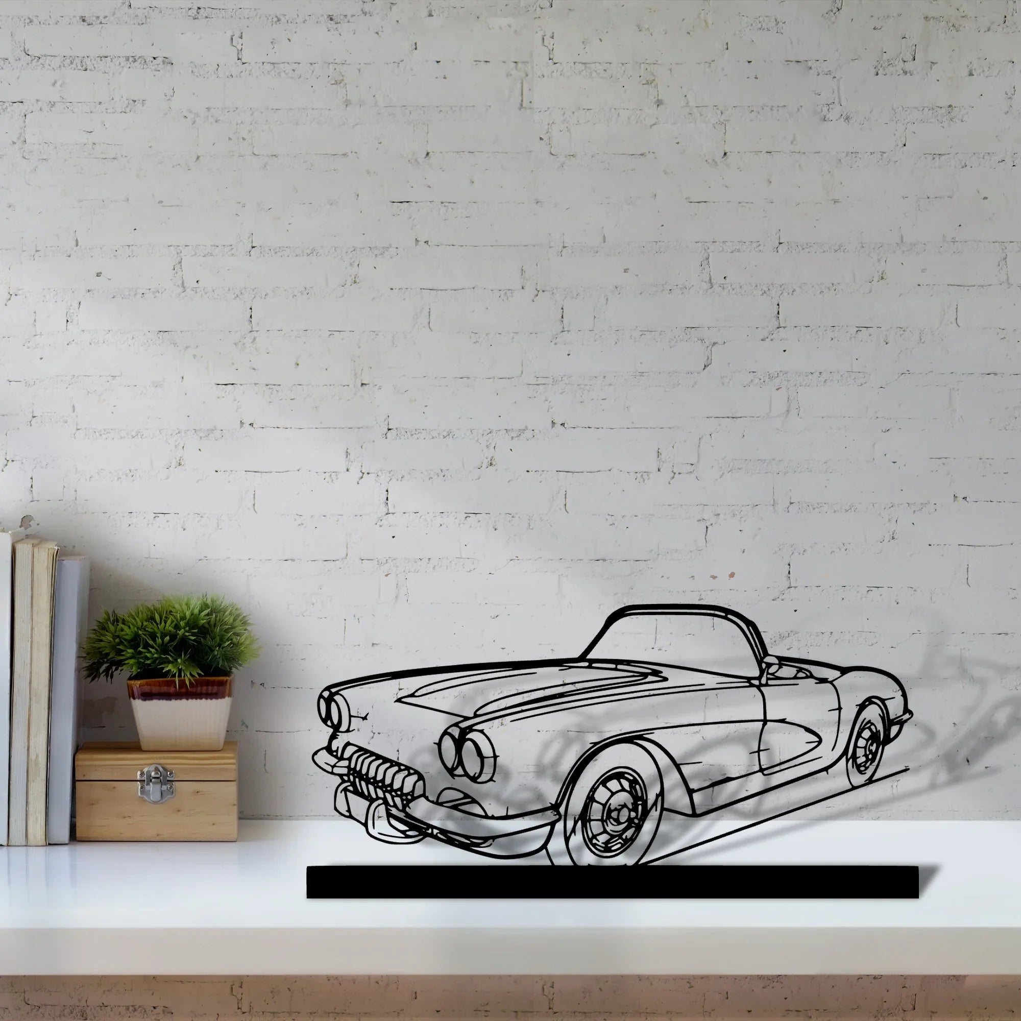 c1-1960-2 Silhouette Metal Art Stand - Turbo Silhouette