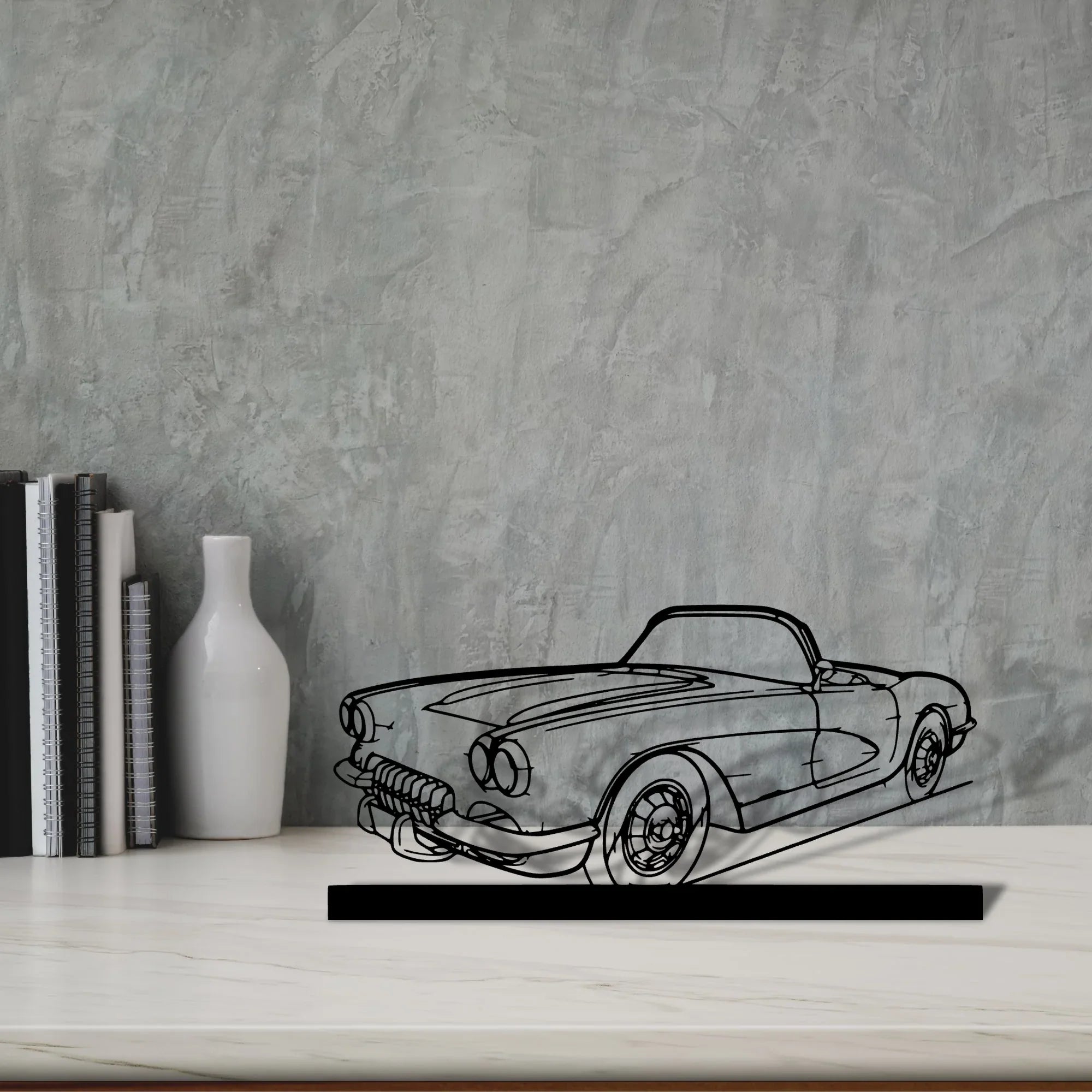 c1-1960 Silhouette Metal Art Stand - Turbo Silhouette