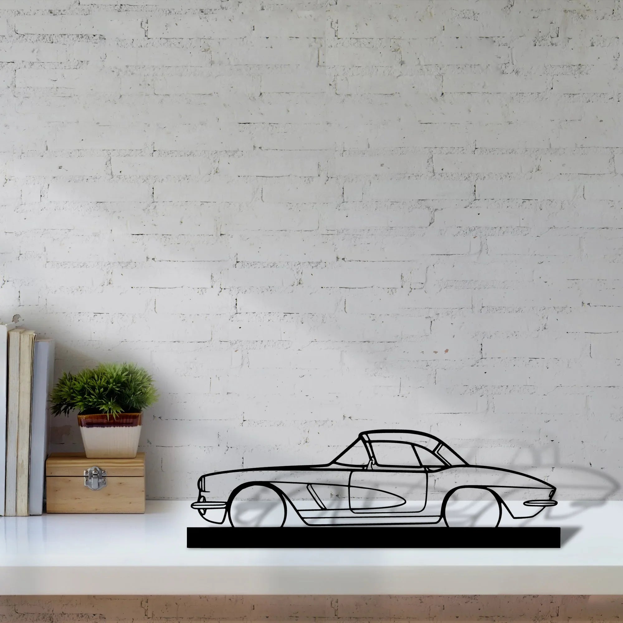 c1-327-1962 Silhouette Metal Art Stand - Turbo Silhouette