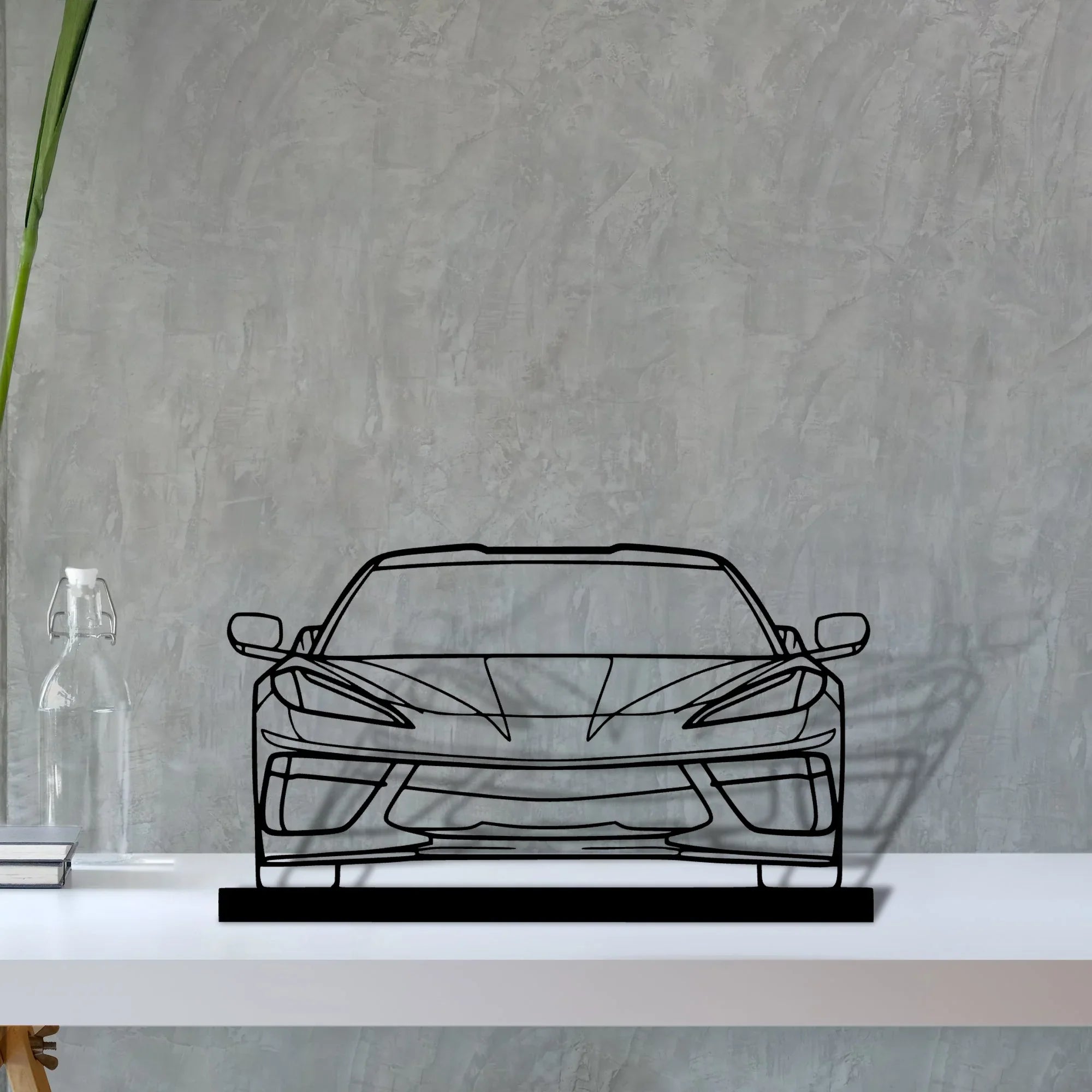 c8-2 Silhouette Metal Art Stand - Turbo Silhouette