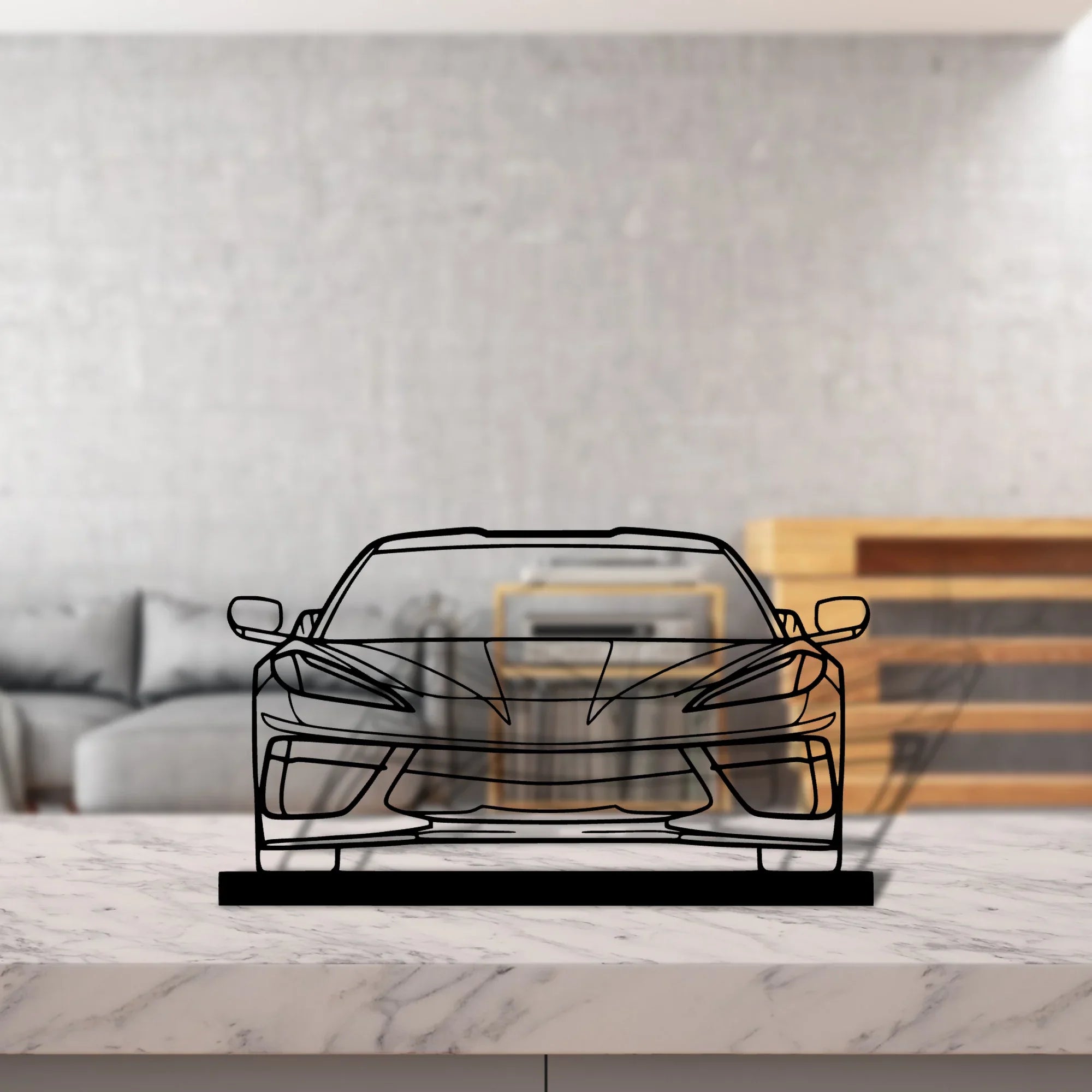 c8-2 Silhouette Metal Art Stand - Turbo Silhouette