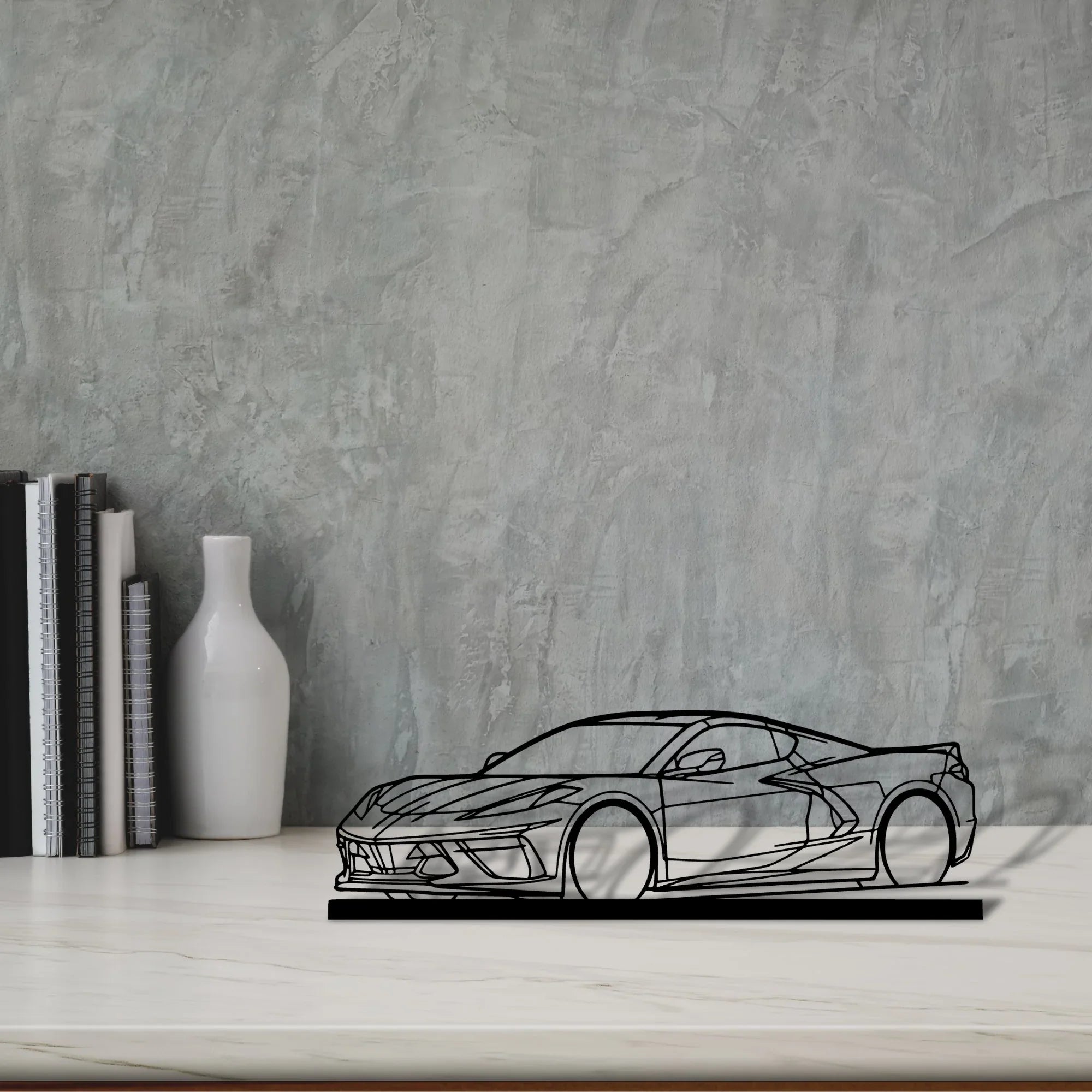 c8-3 Silhouette Metal Art Stand - Turbo Silhouette