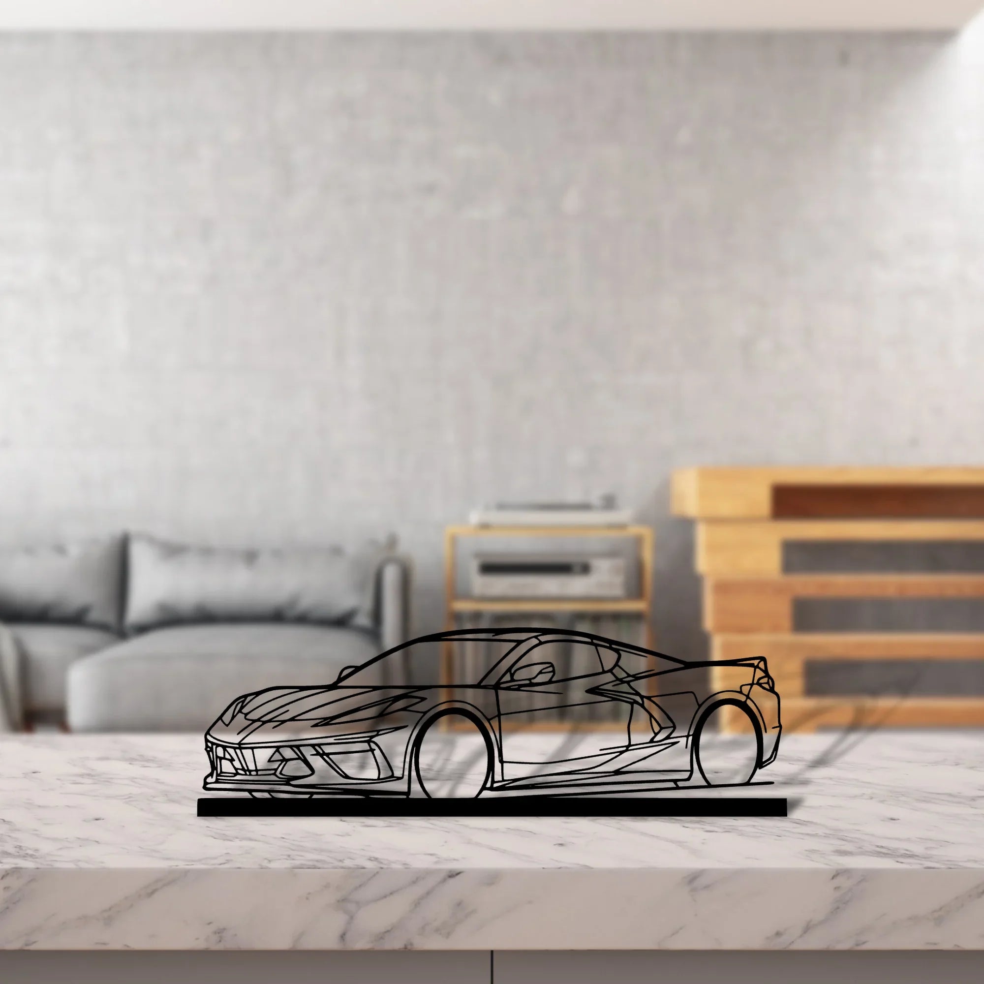 c8-3 Silhouette Metal Art Stand - Turbo Silhouette