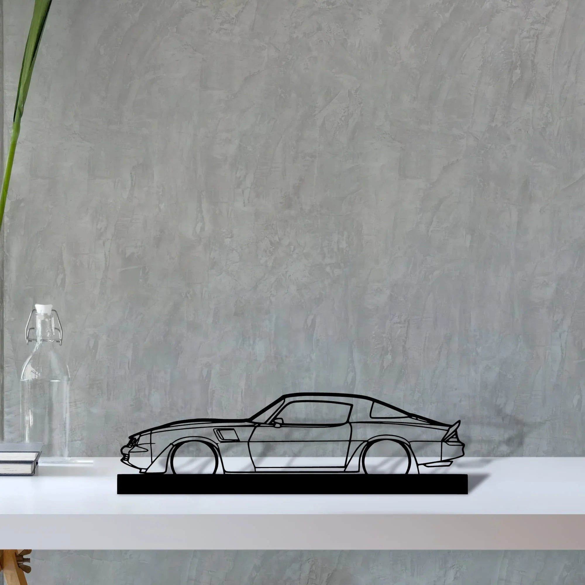 camaro-z28-1980 Silhouette Metal Art Stand - Turbo Silhouette