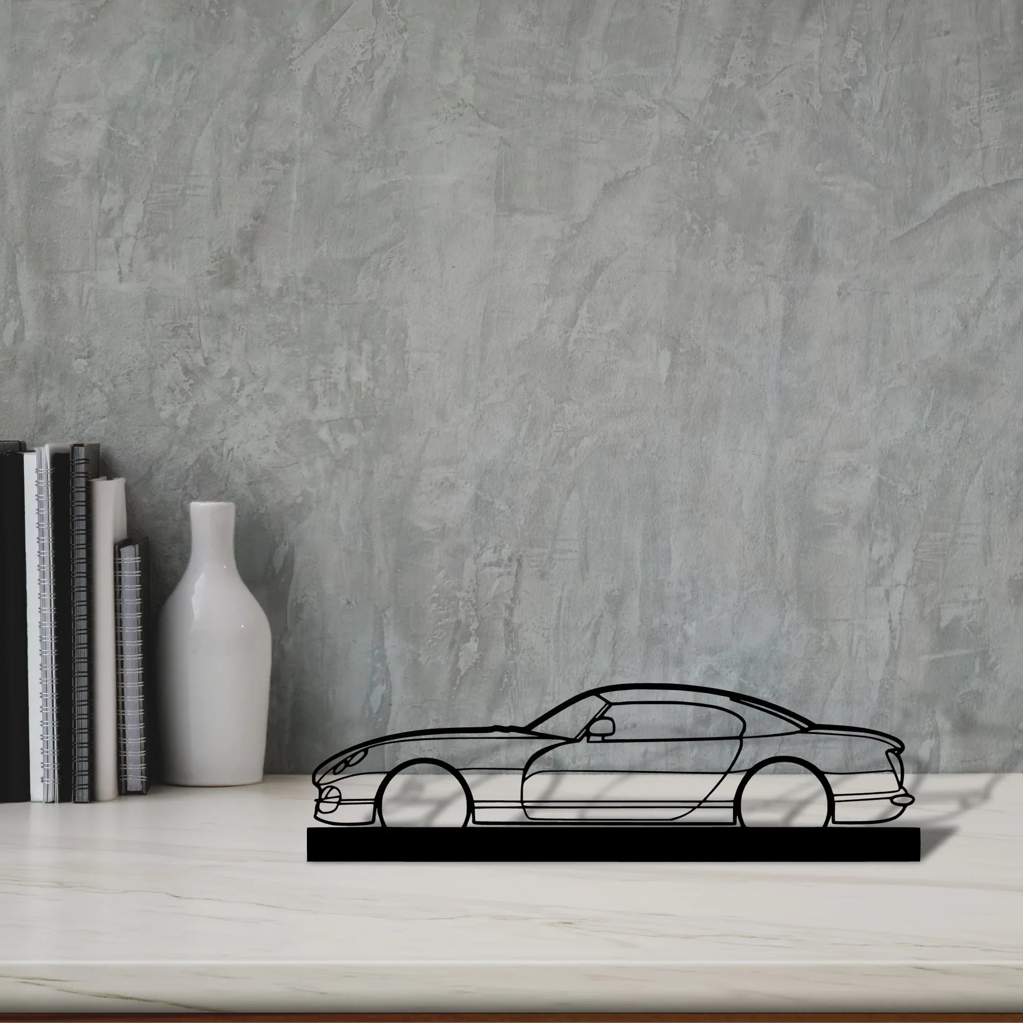 cerbera-1998 Silhouette Metal Art Stand - Turbo Silhouette
