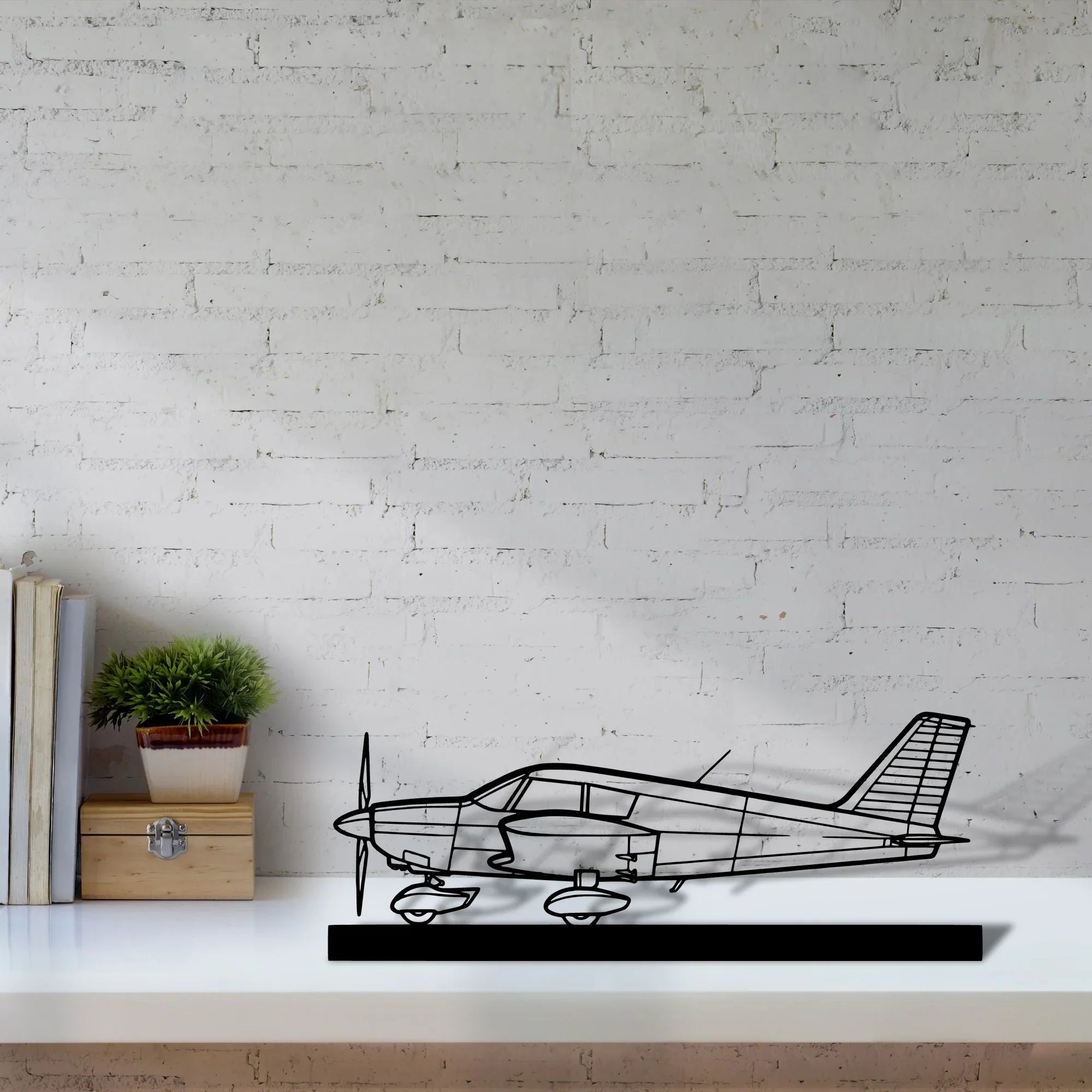 cherokee-pa-28-140 Silhouette Metal Art Stand - Turbo Silhouette