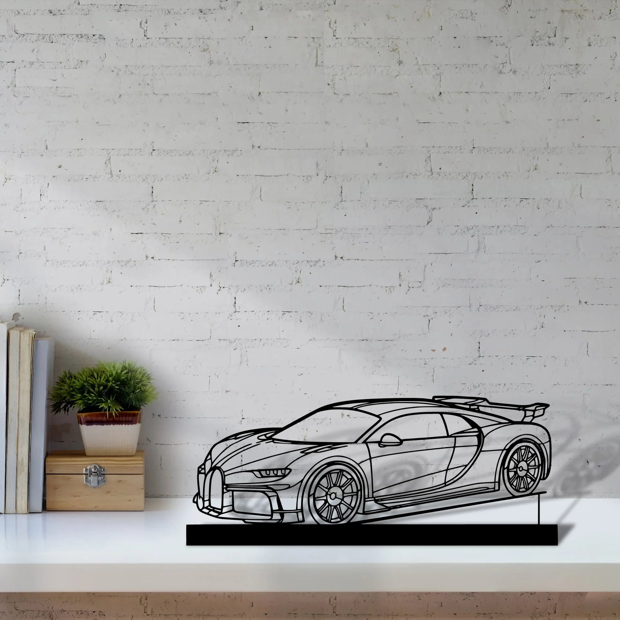 chiron-pur-sport-2021 Silhouette Metal Art Stand - Turbo Silhouette