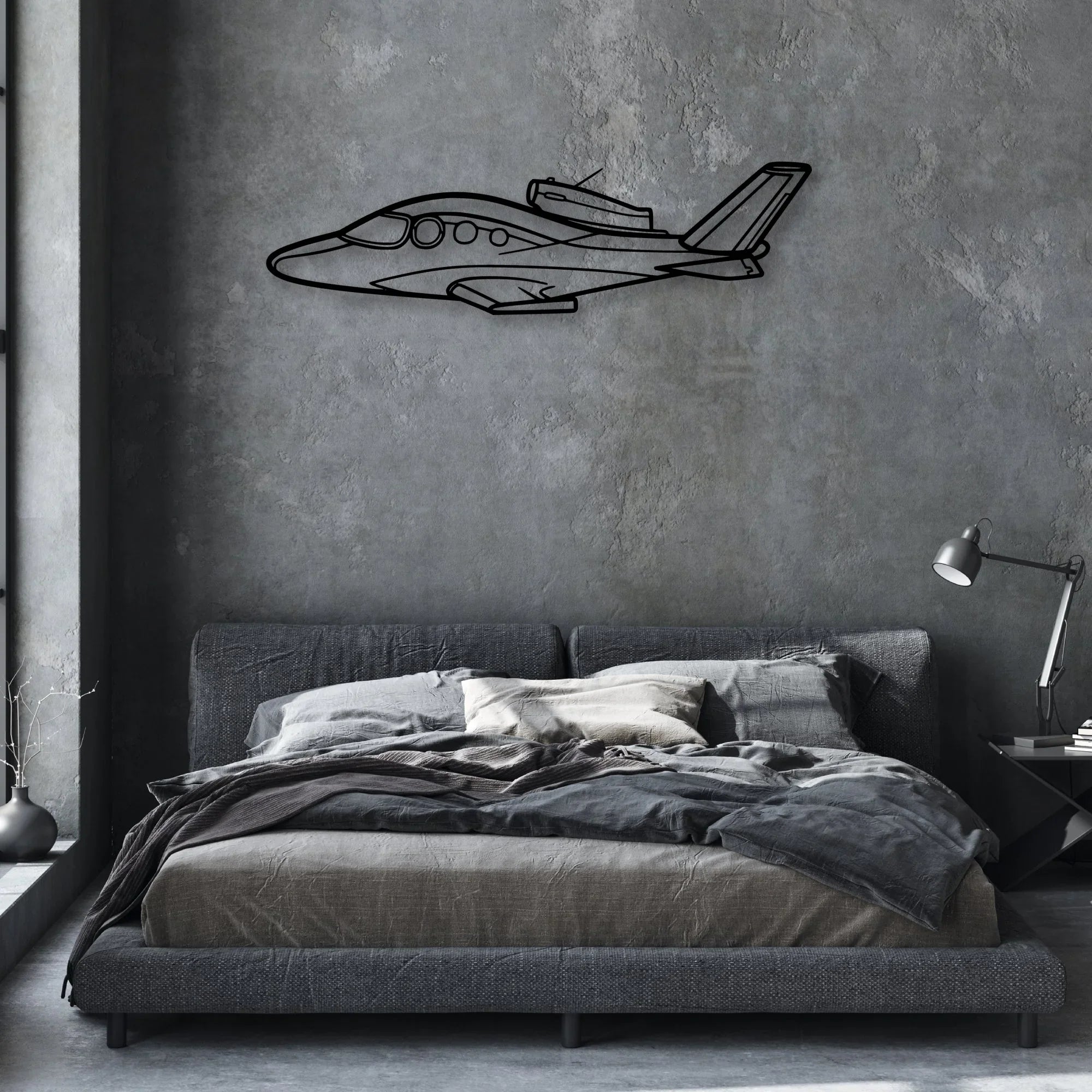 Cirrus SF30 Classic Aircraft Silhouette Metal Wall Art - Aviation Hangar Decor