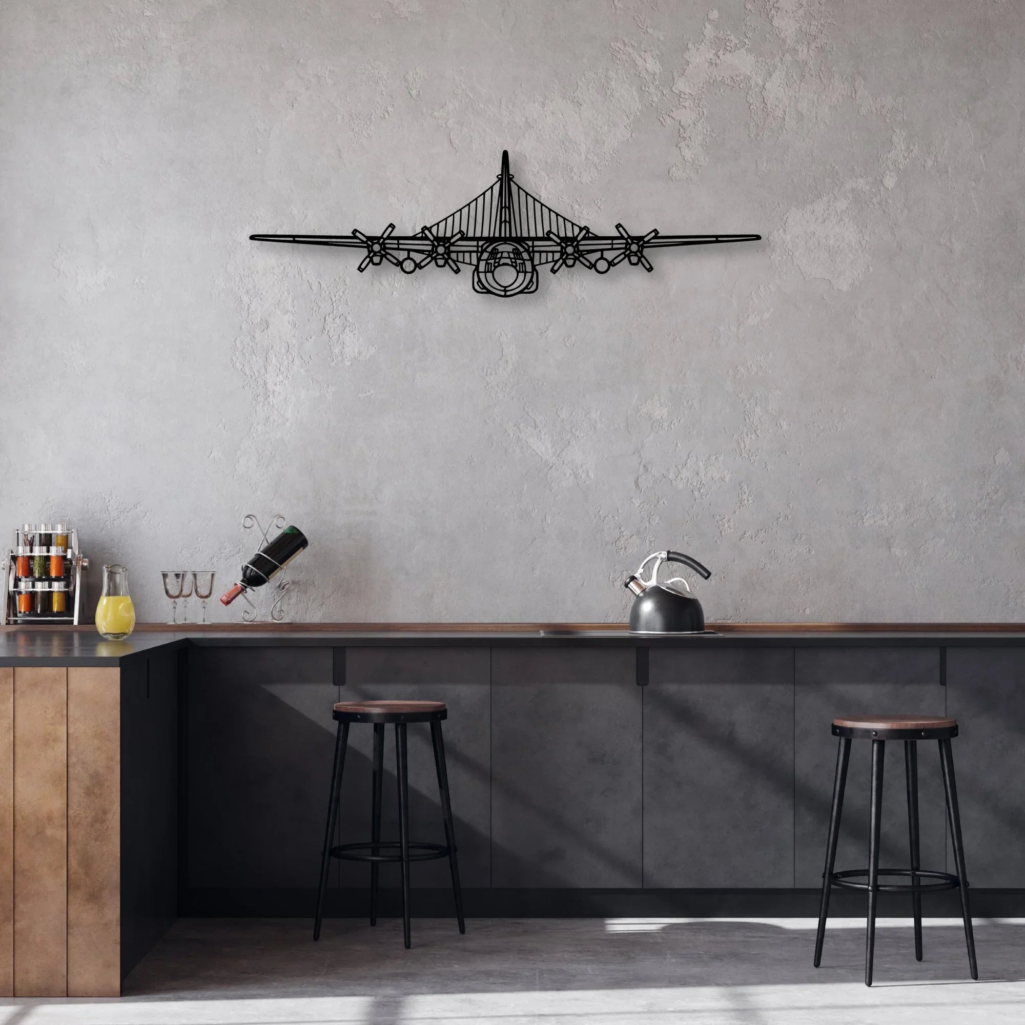 Citabria 3 Classic Aircraft Silhouette Metal Wall Art - Aviation Hangar Decor