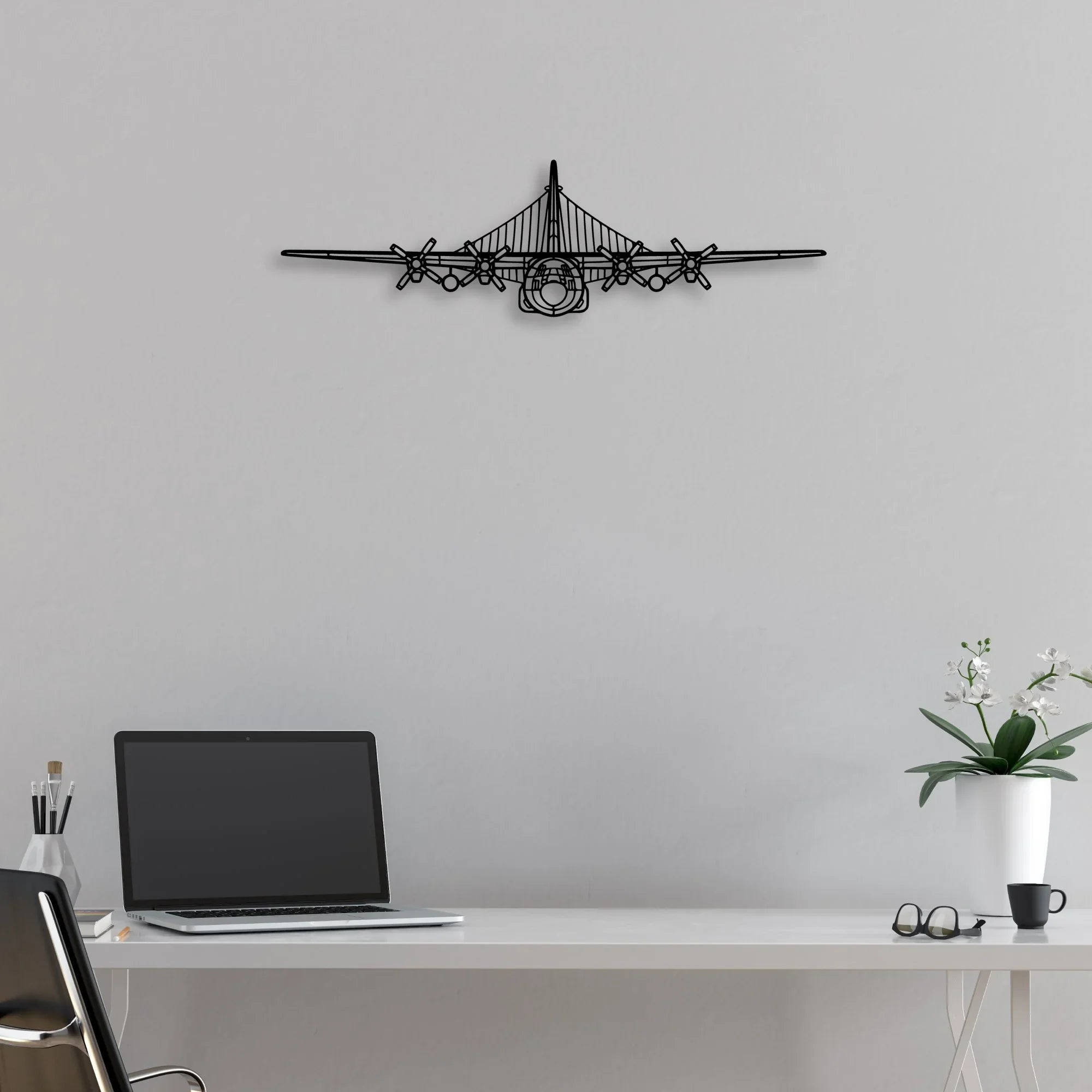 Citabria 3 Classic Aircraft Silhouette Metal Wall Art - Aviation Hangar Decor