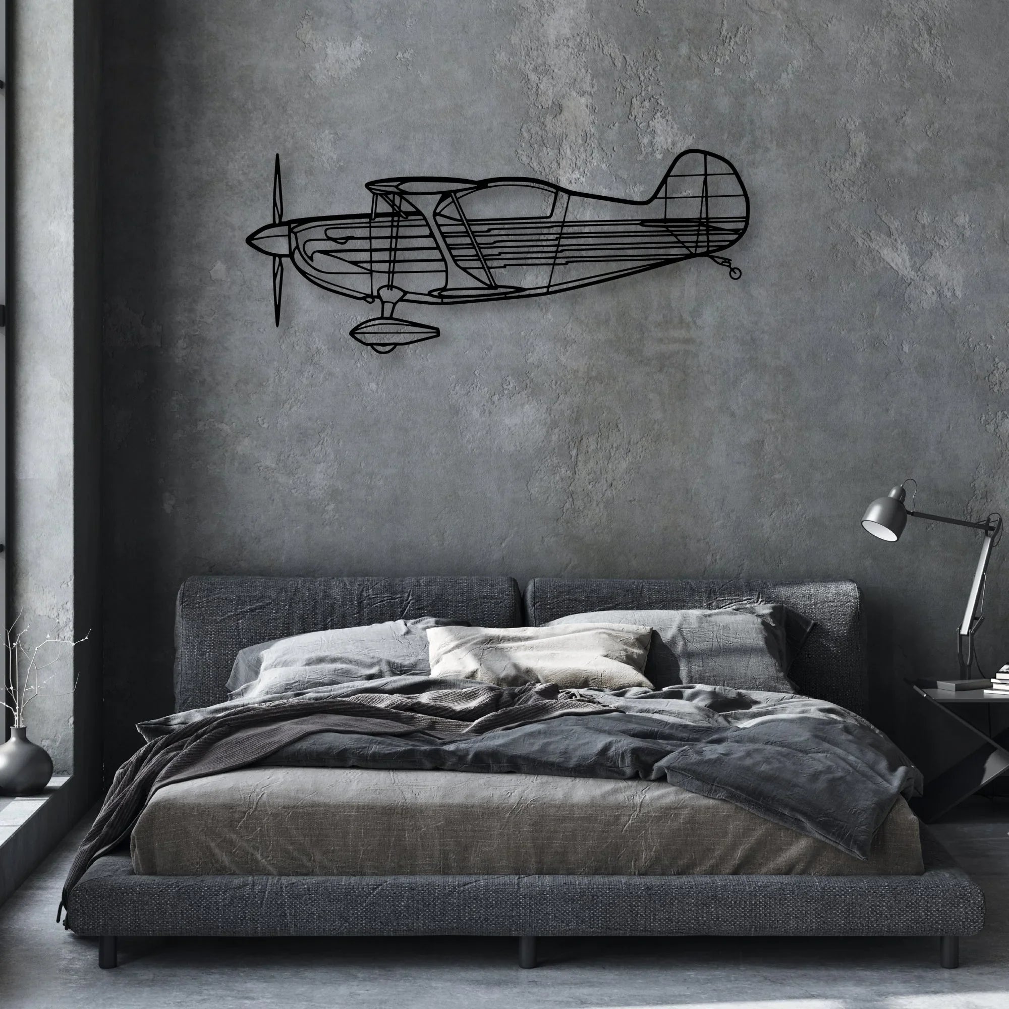 DHC-6 Twin Otter Classic Aircraft Silhouette Metal Wall Art - Aviation Hangar Decor