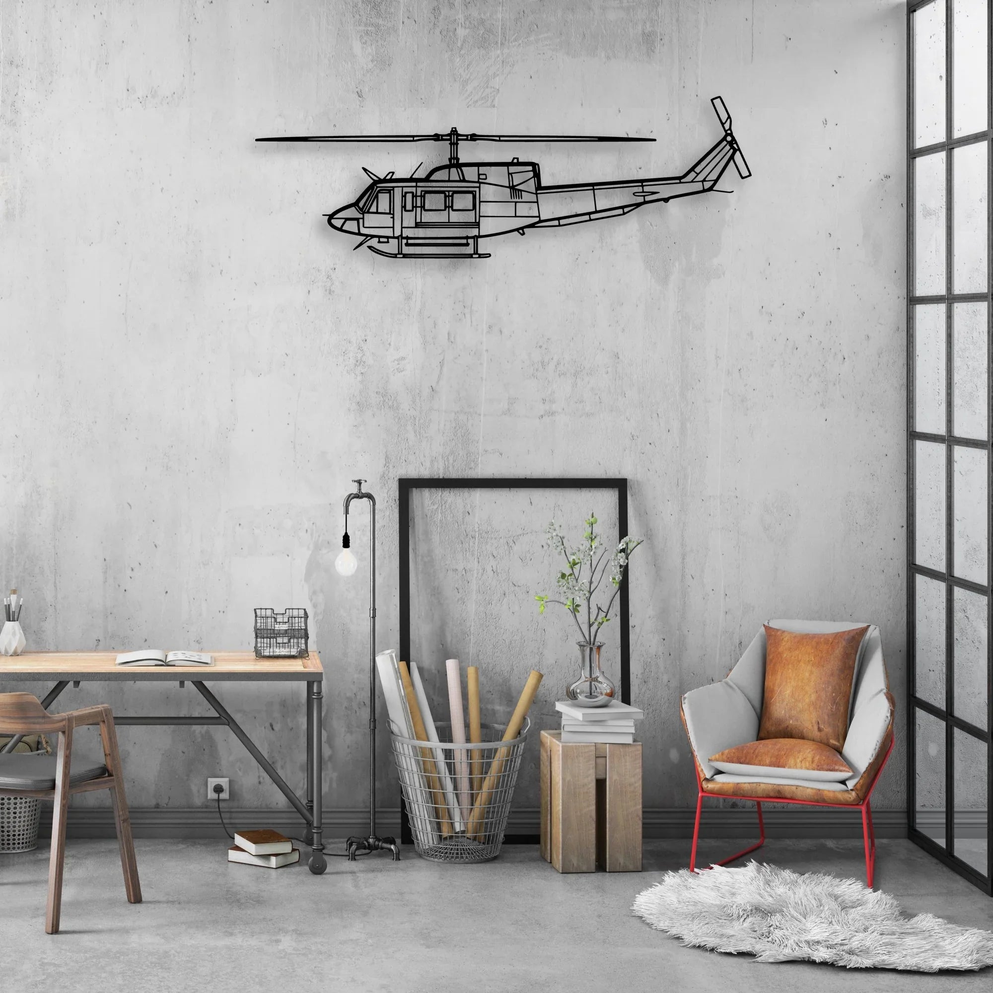 E-3C Sentry 2 Classic Aircraft Silhouette Metal Wall Art - Aviation Hangar Decor