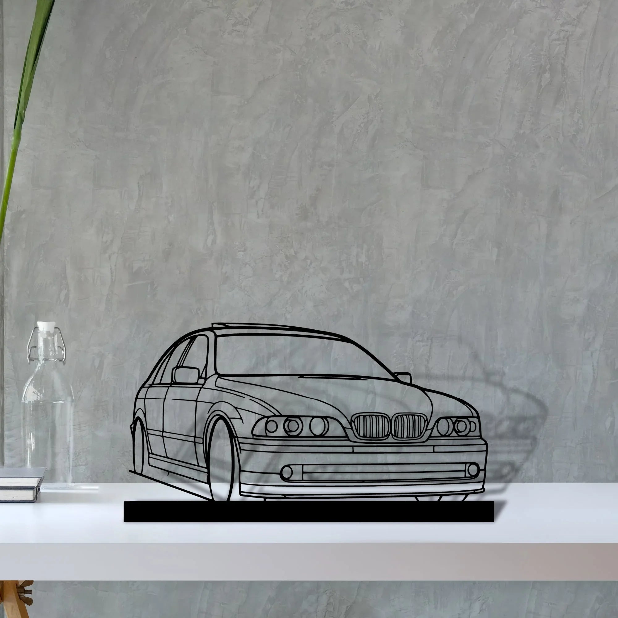 e39 Silhouette Metal Art Stand - Turbo Silhouette