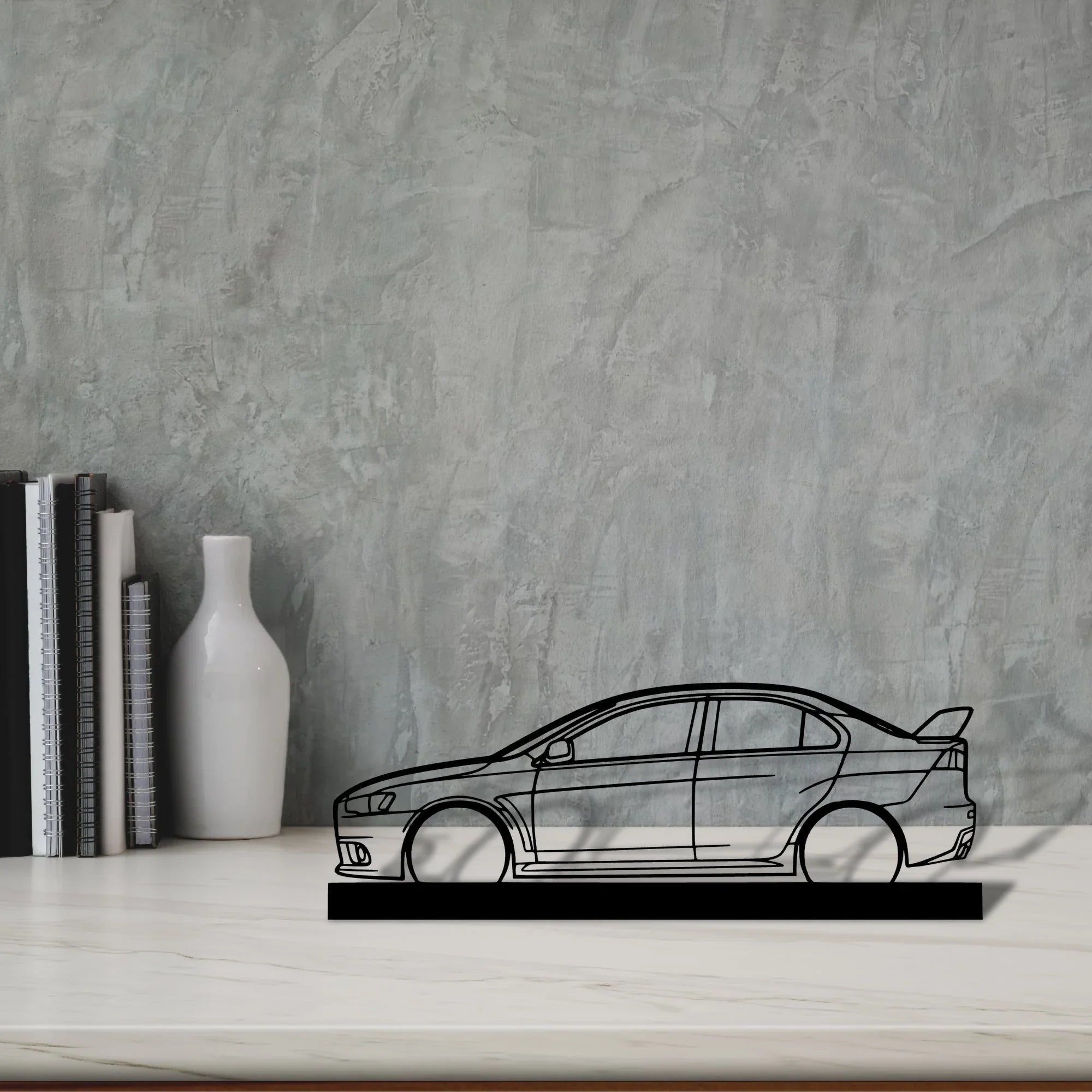 evo-x Silhouette Metal Art Stand - Turbo Silhouette