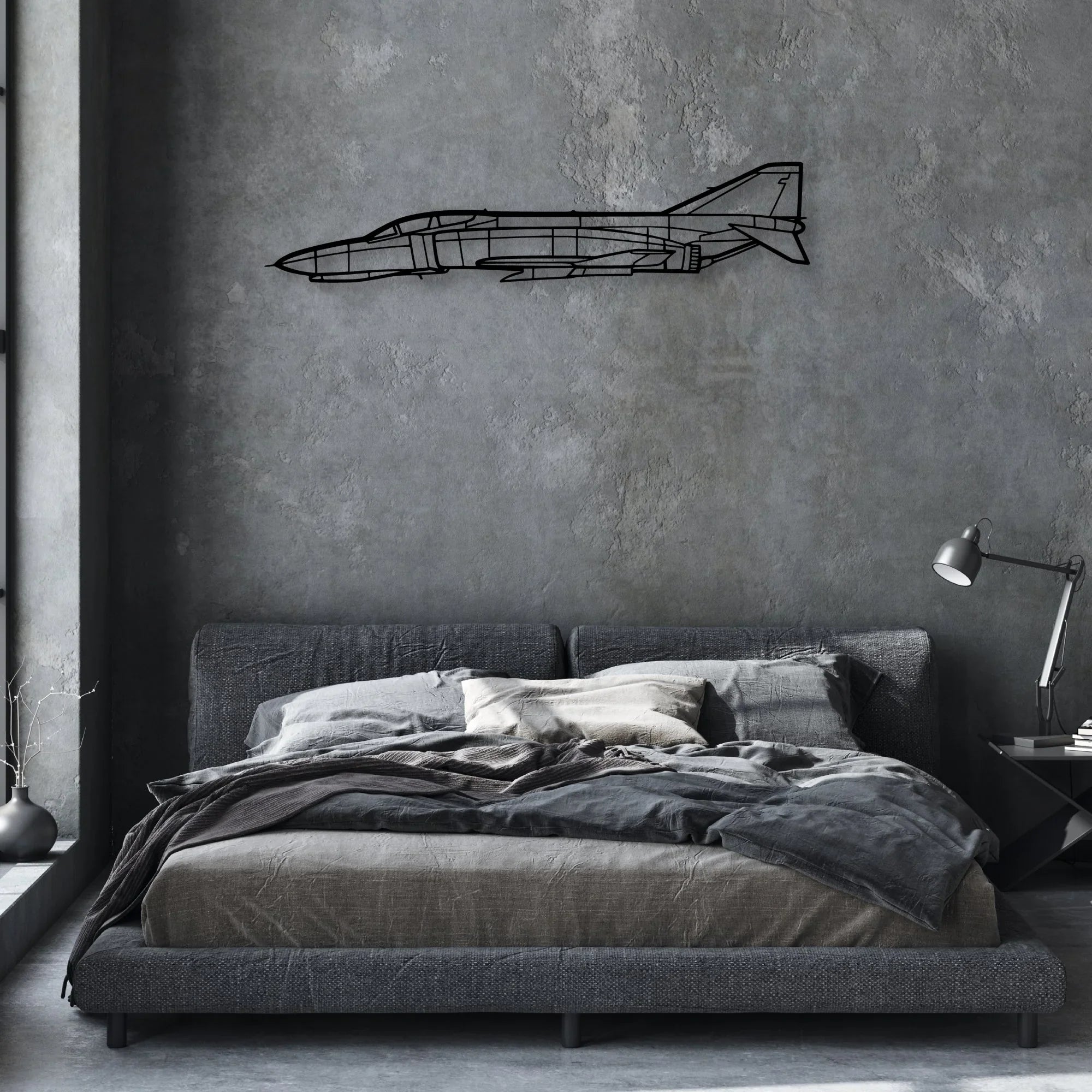 Evolution Classic Aircraft Silhouette Metal Wall Art - Aviation Hangar Decor