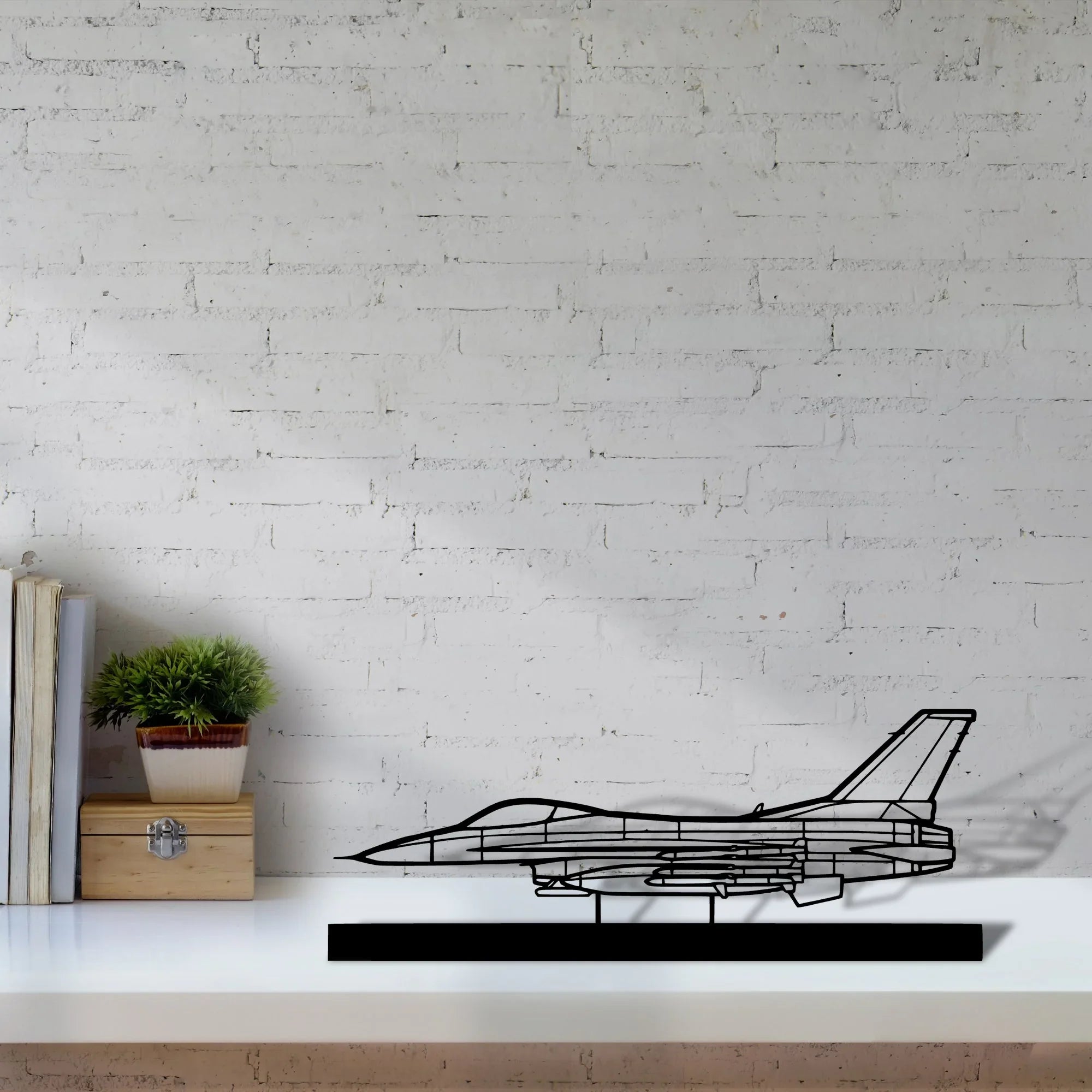 f-16c-missiles-2 Silhouette Metal Art Stand - Turbo Silhouette