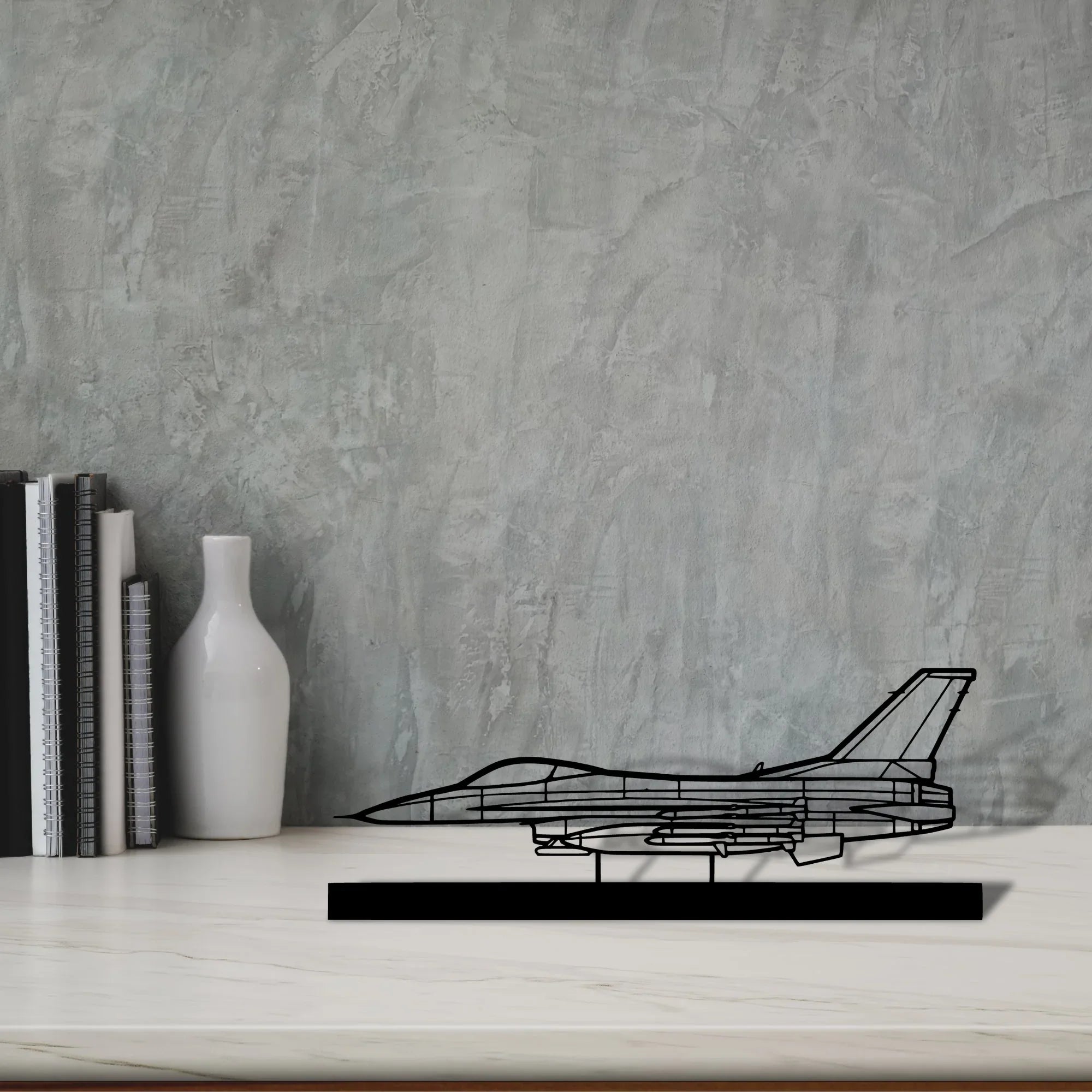 f-16c-missiles-2 Silhouette Metal Art Stand - Turbo Silhouette
