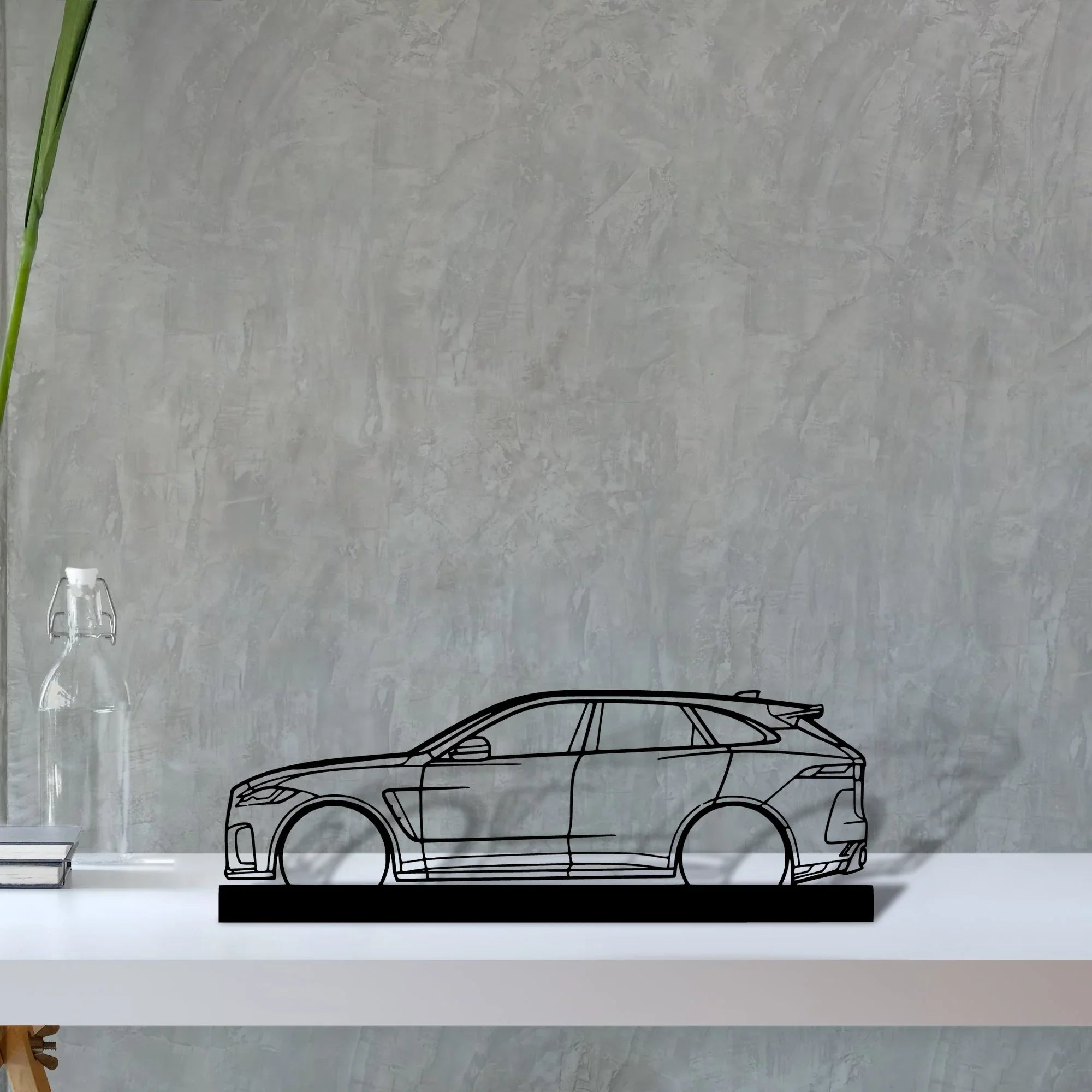 f-pace-svr Silhouette Metal Art Stand - Turbo Silhouette