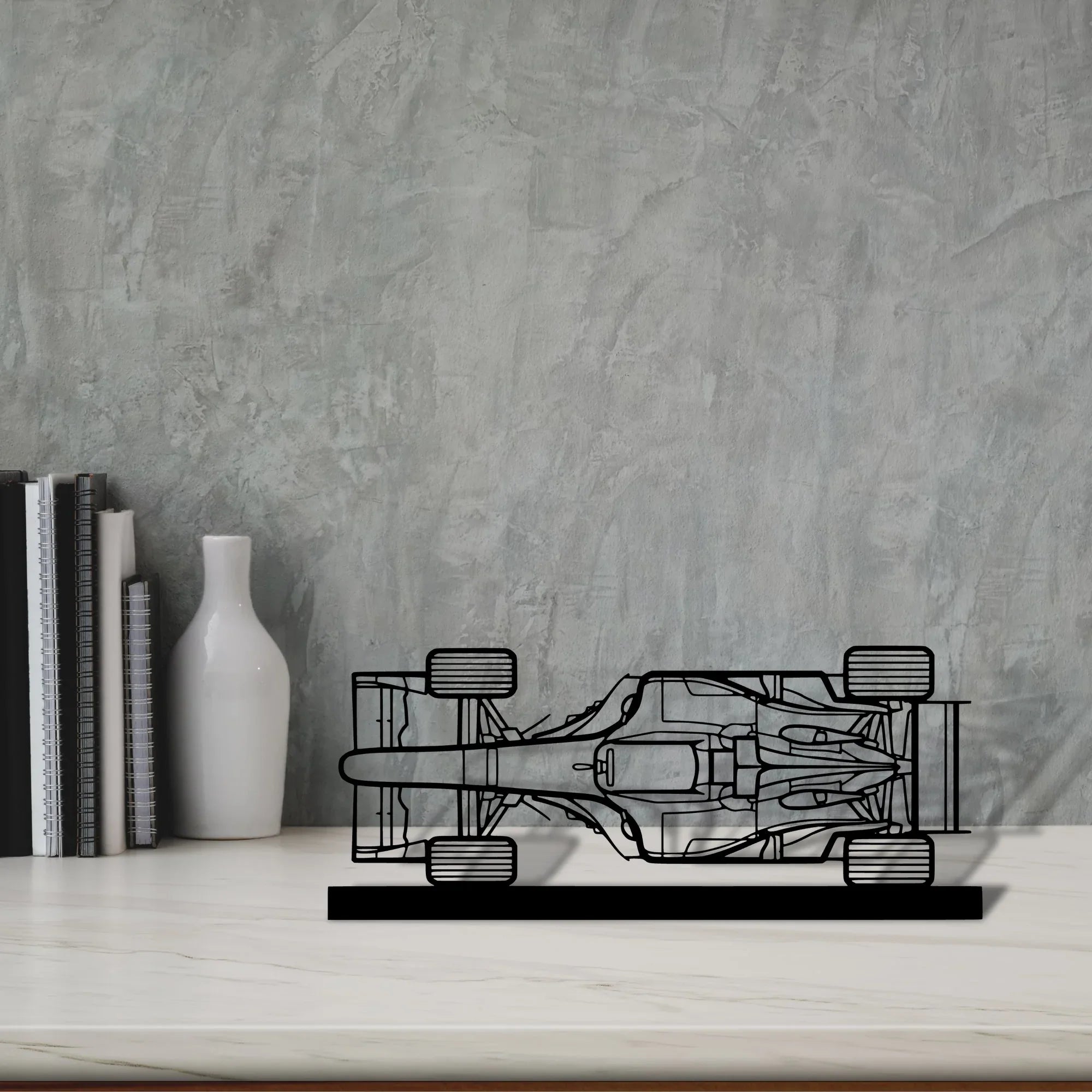 f1-2004 Silhouette Metal Art Stand - Turbo Silhouette