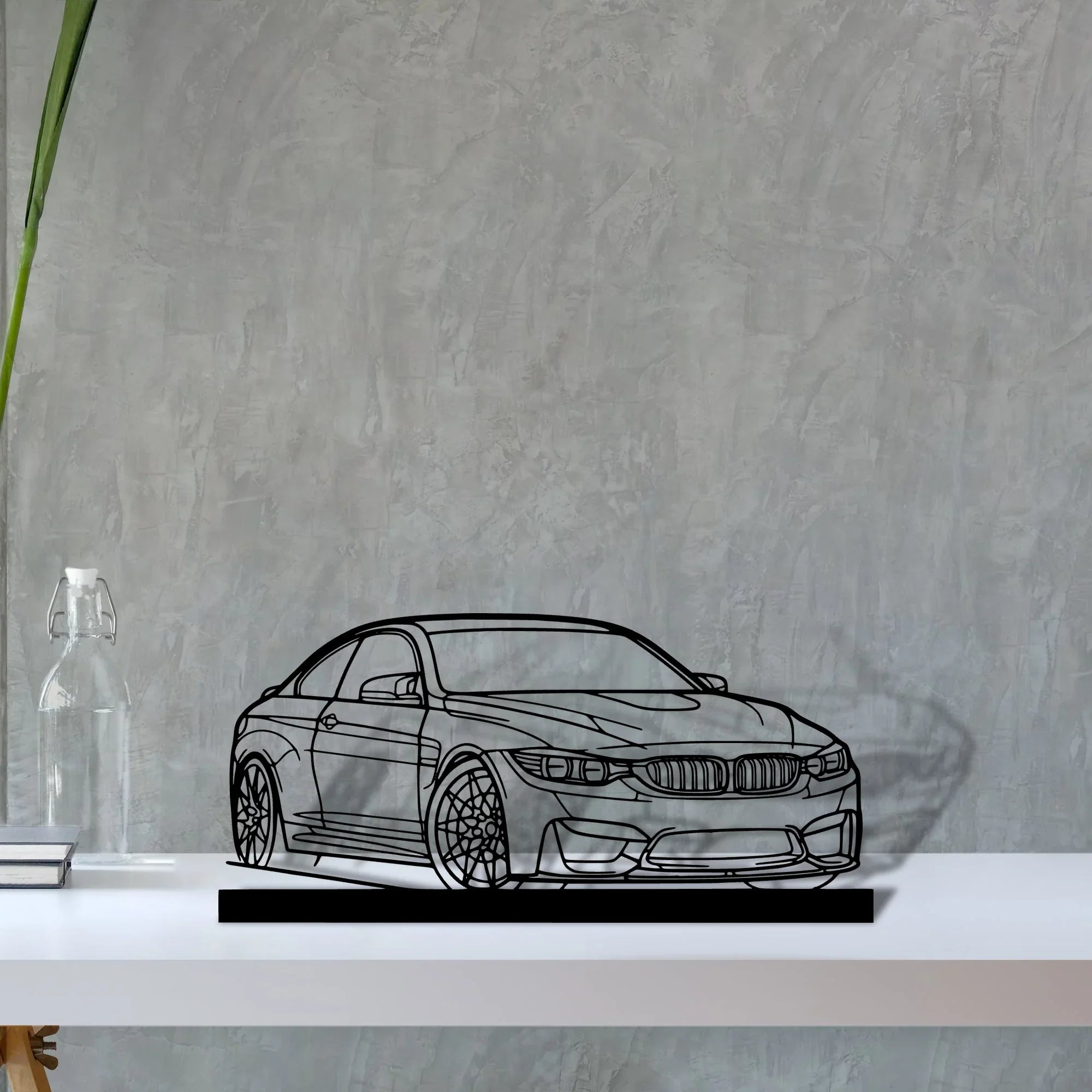 f82-m4 Silhouette Metal Art Stand - Turbo Silhouette