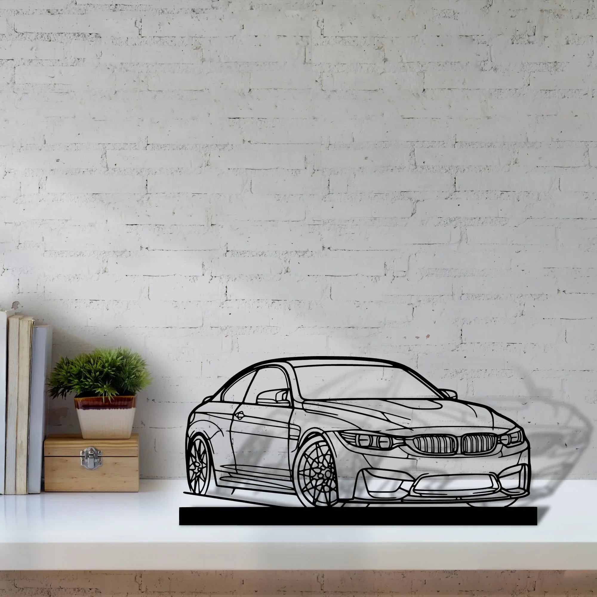 f82-m4 Silhouette Metal Art Stand - Turbo Silhouette