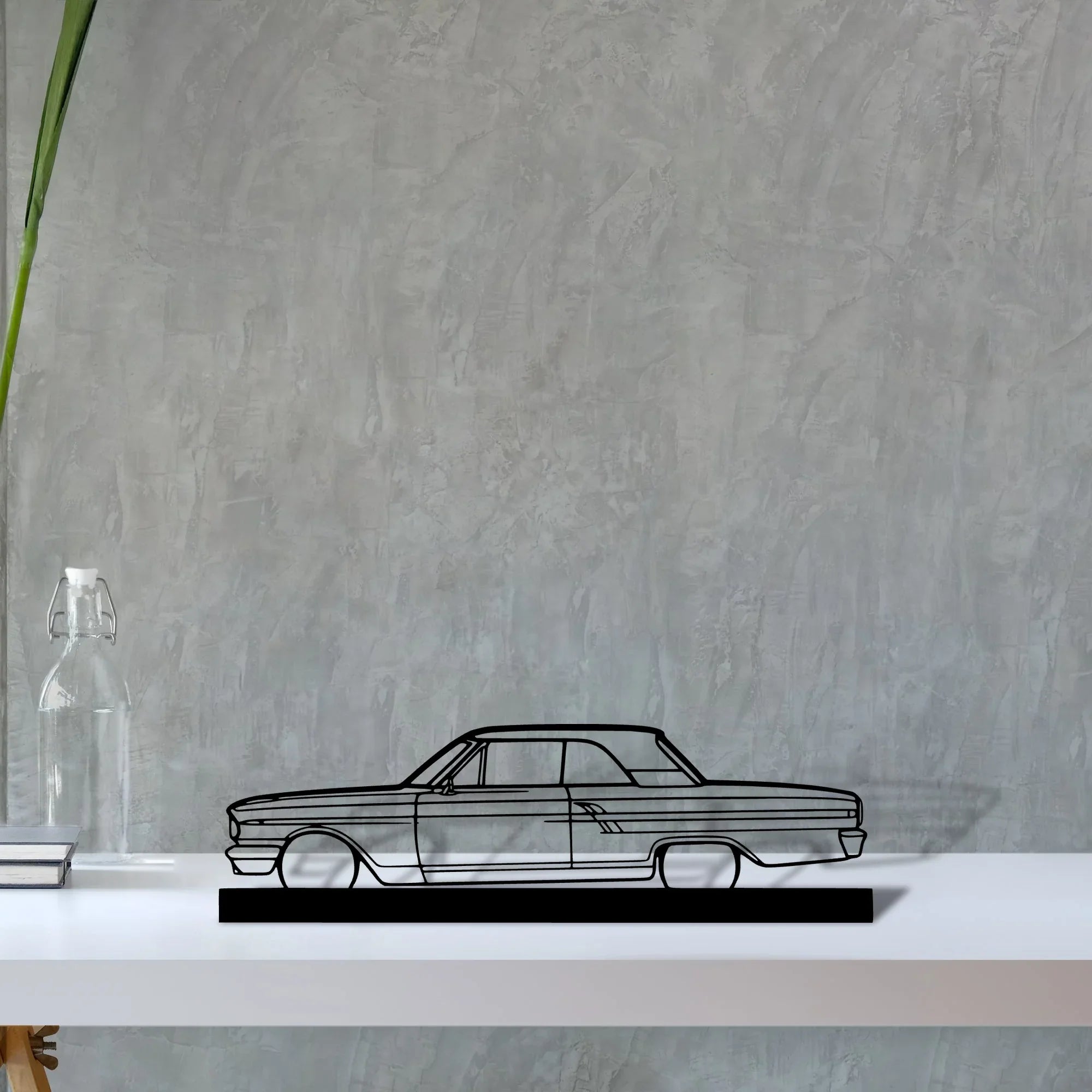 fairlane-coupe-1964 Silhouette Metal Art Stand - Turbo Silhouette