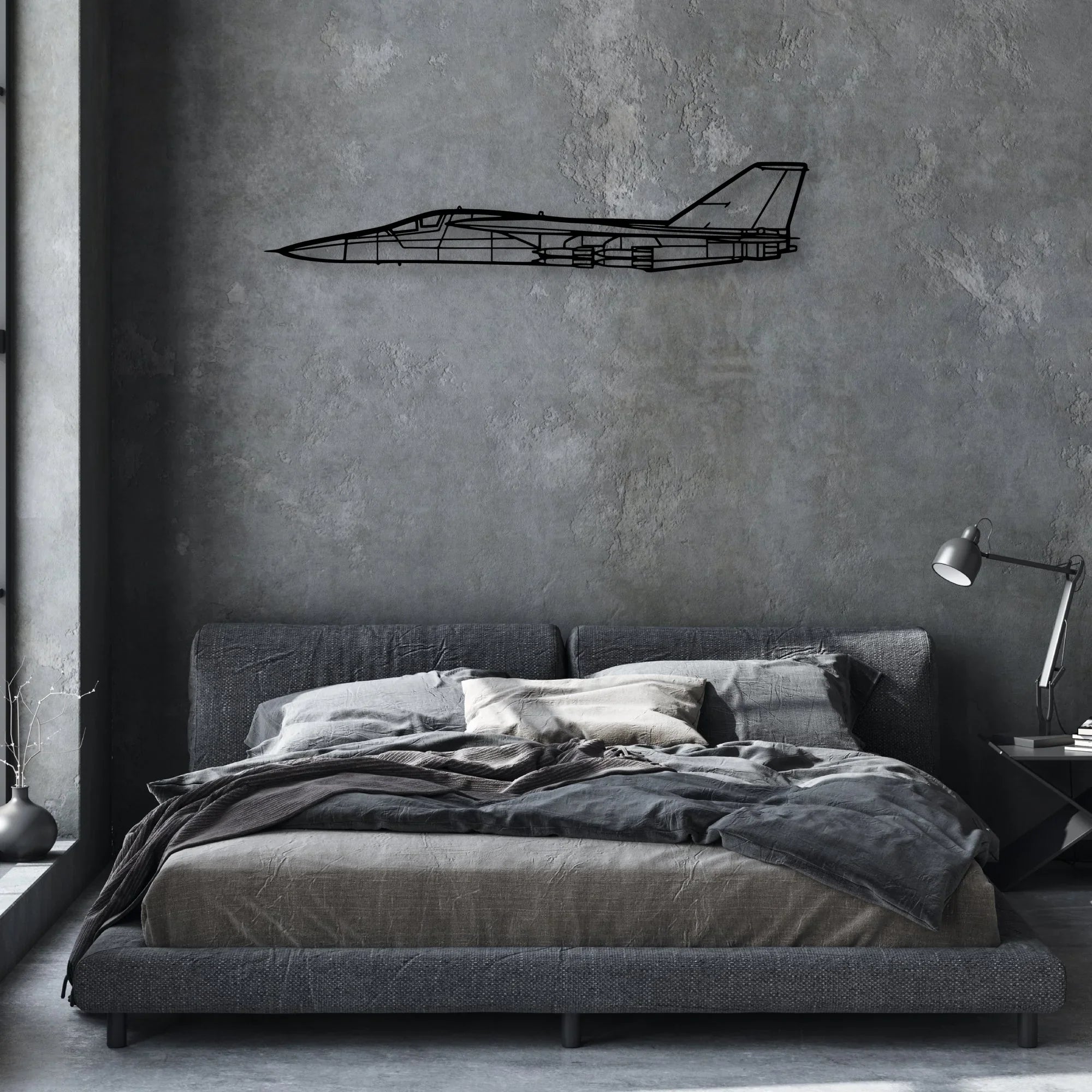 FB-111F Aardvark Classic Aircraft Silhouette Metal Wall Art - Aviation Hangar Decor