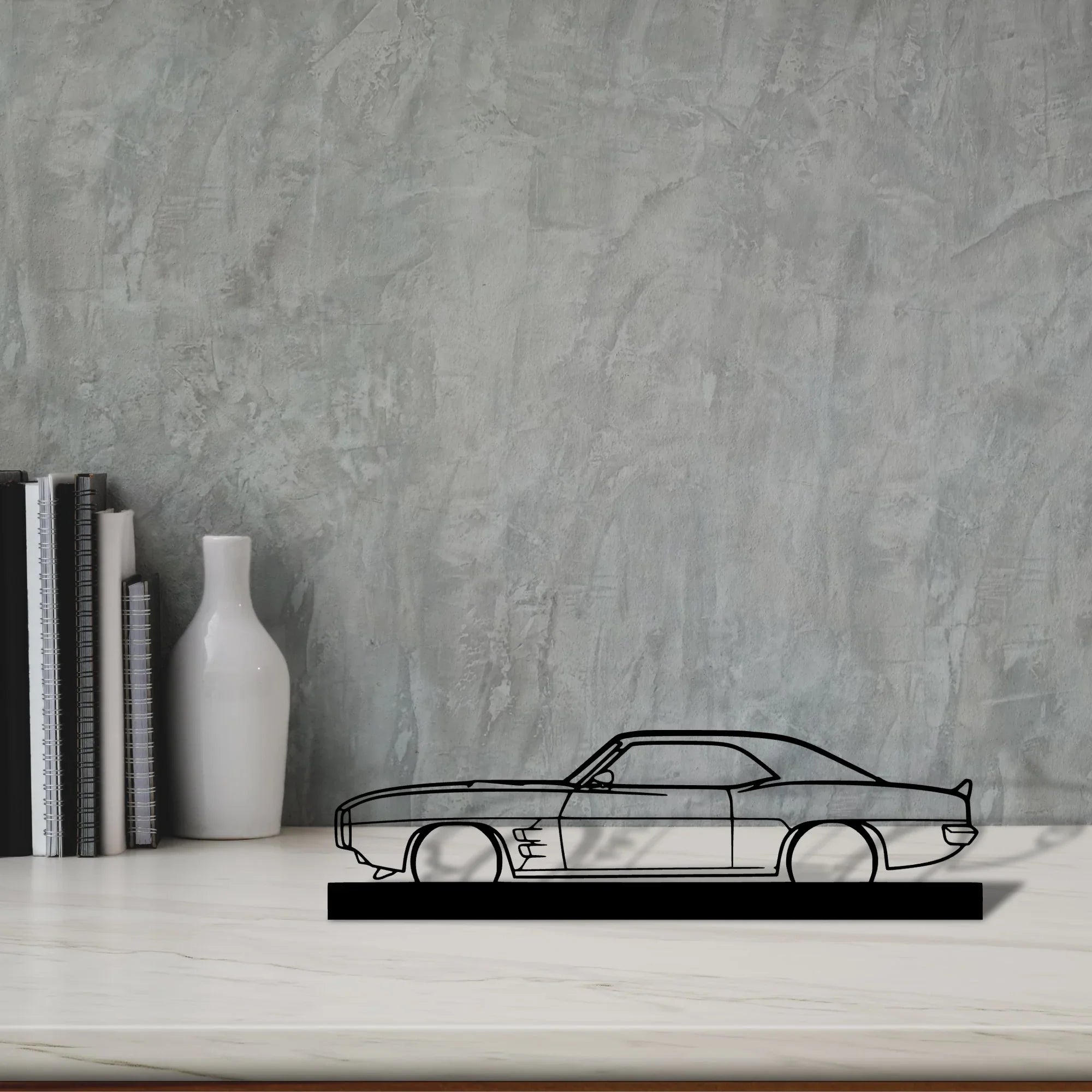 firebird-1969 Silhouette Metal Art Stand - Turbo Silhouette