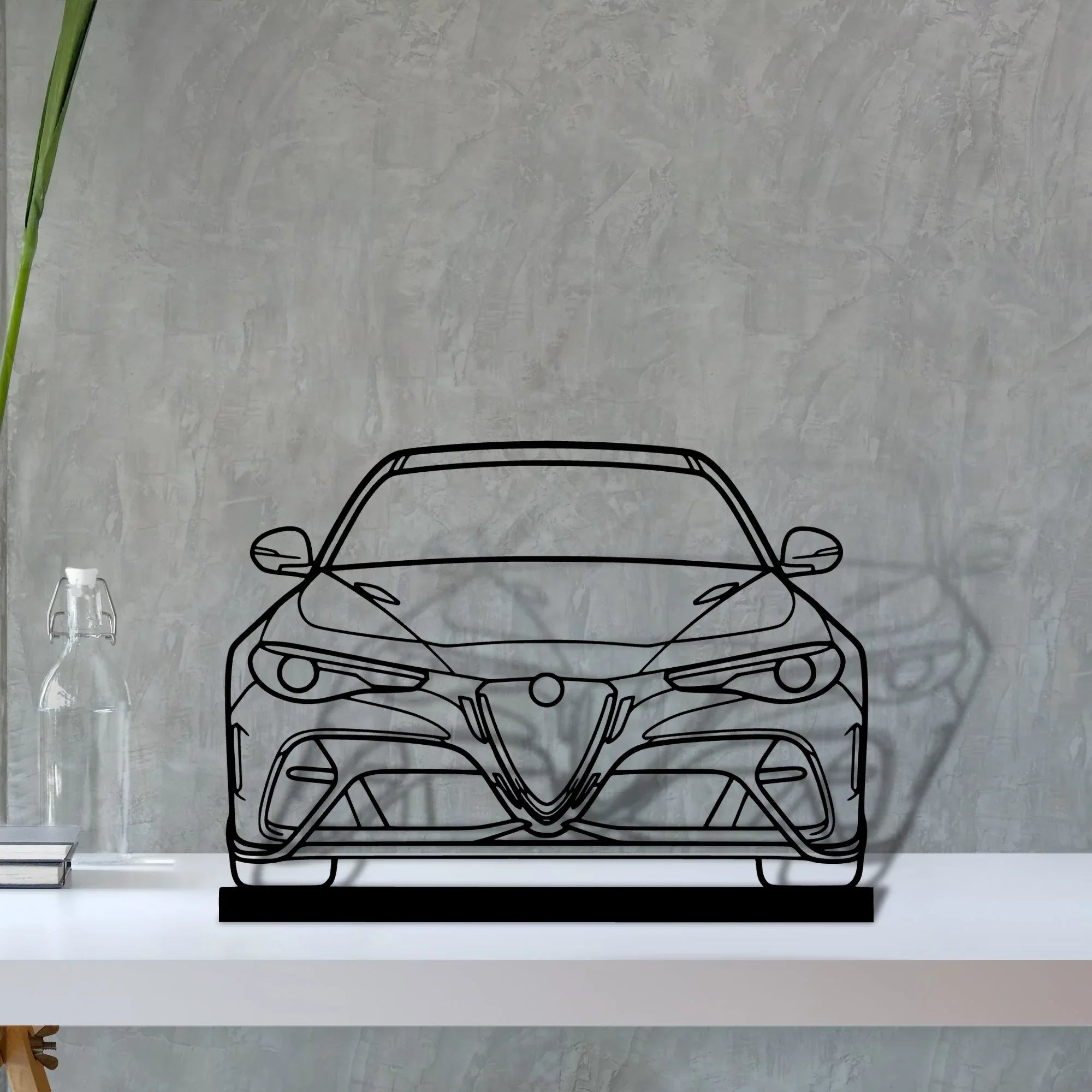 giulia-gtam-2020 Silhouette Metal Art Stand - Turbo Silhouette