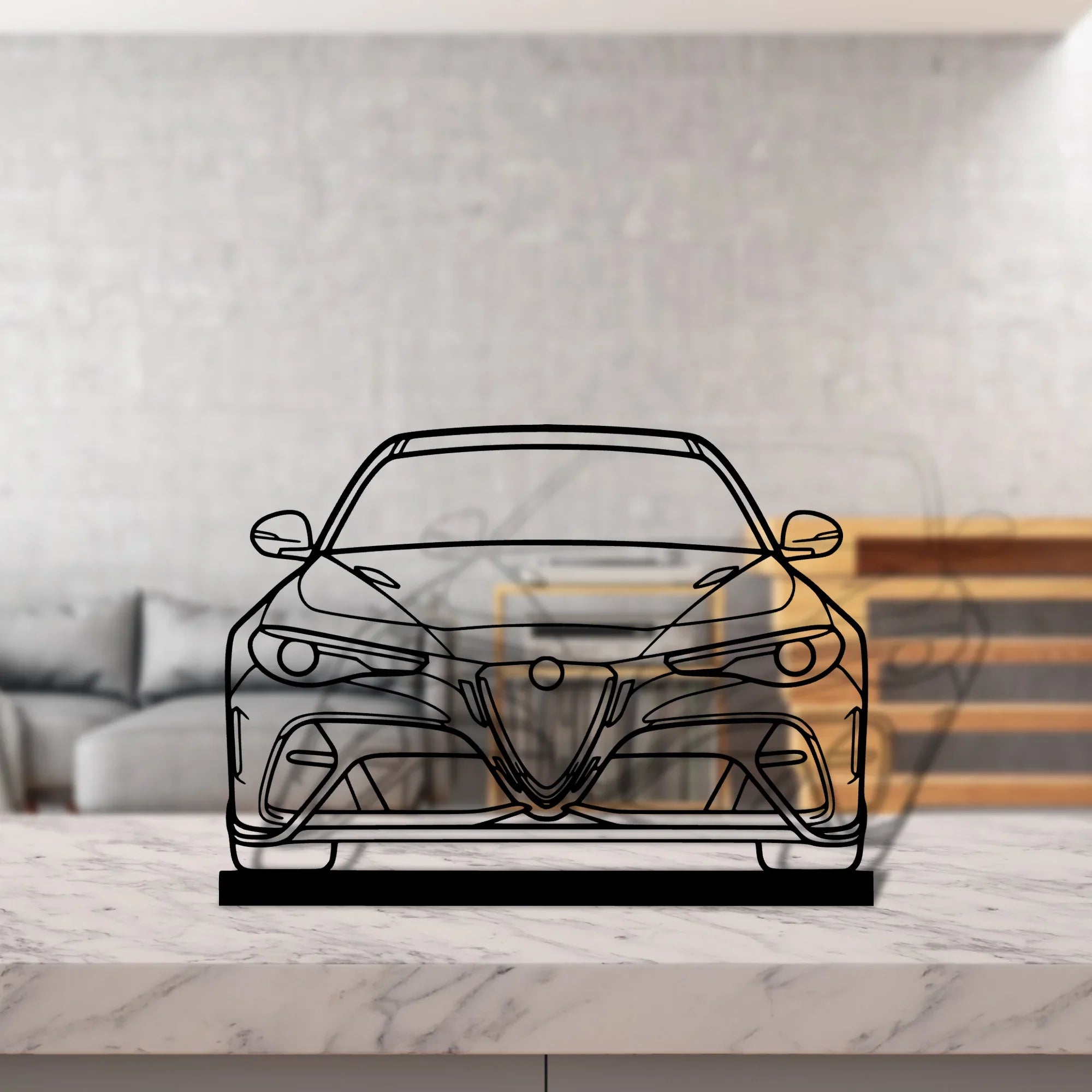 giulia-gtam-2020 Silhouette Metal Art Stand - Turbo Silhouette