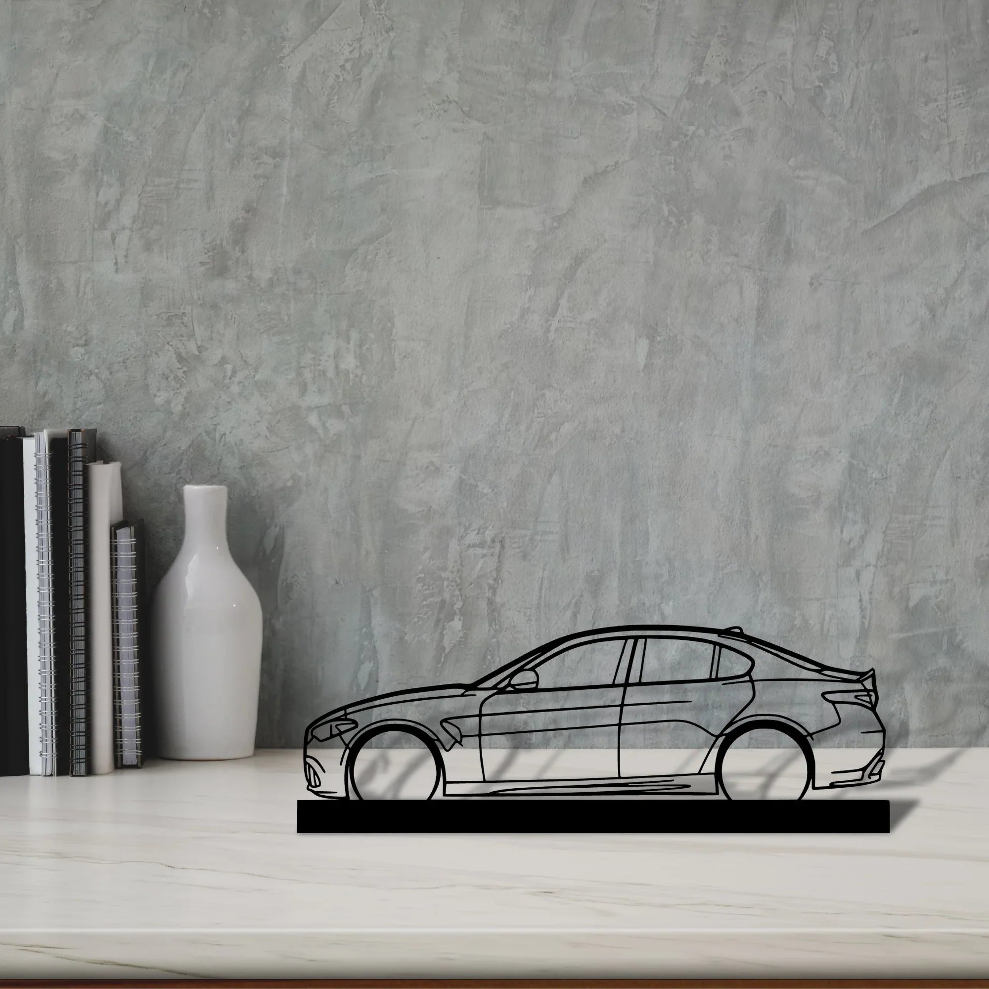 giulia Silhouette Metal Art Stand - Turbo Silhouette