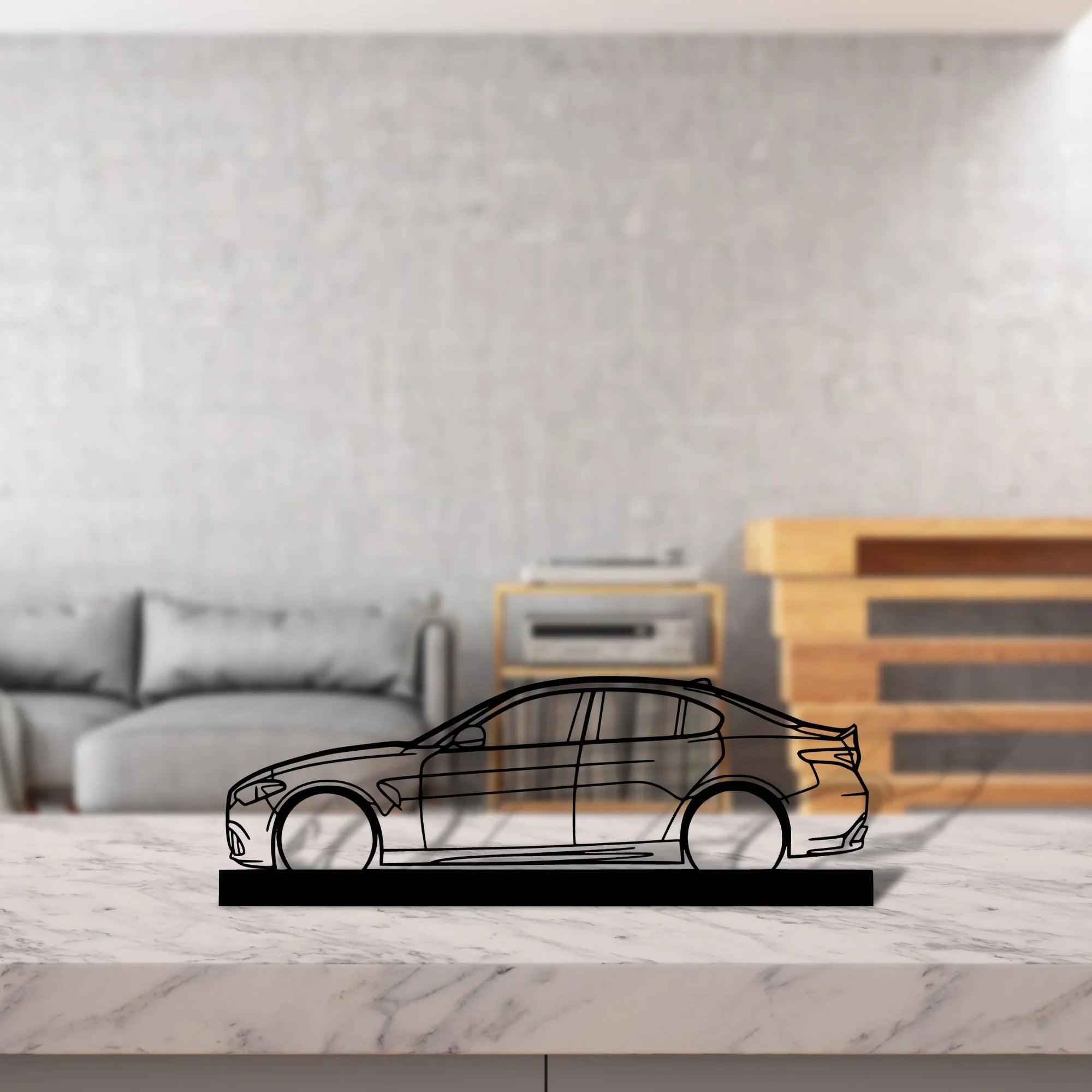 giulia Silhouette Metal Art Stand - Turbo Silhouette