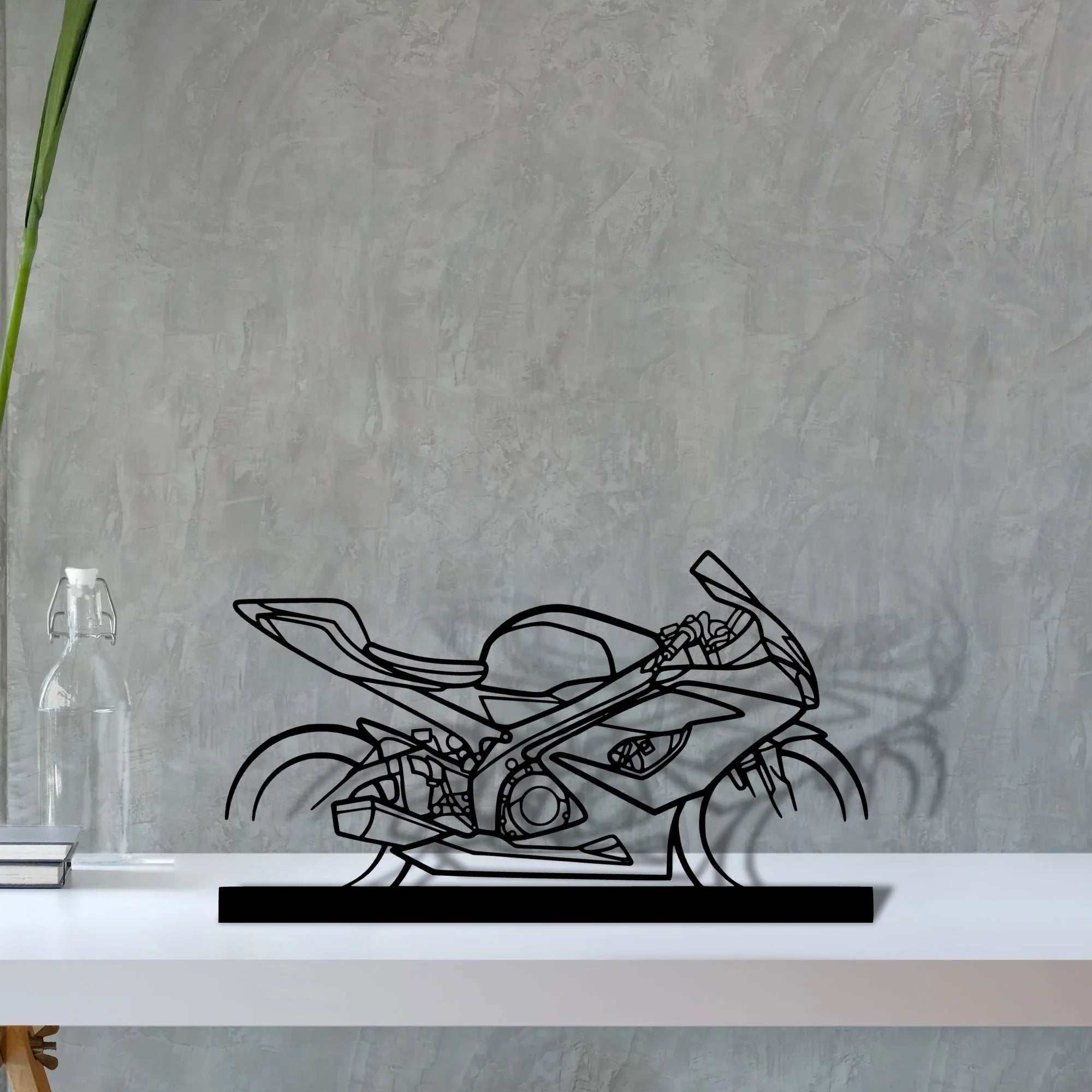 gsx-r-1000 Silhouette Metal Art Stand - Turbo Silhouette