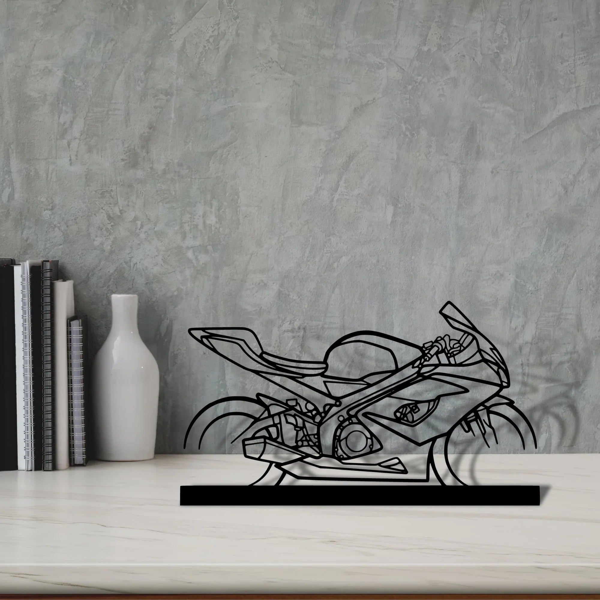 gsx-r-1000 Silhouette Metal Art Stand - Turbo Silhouette