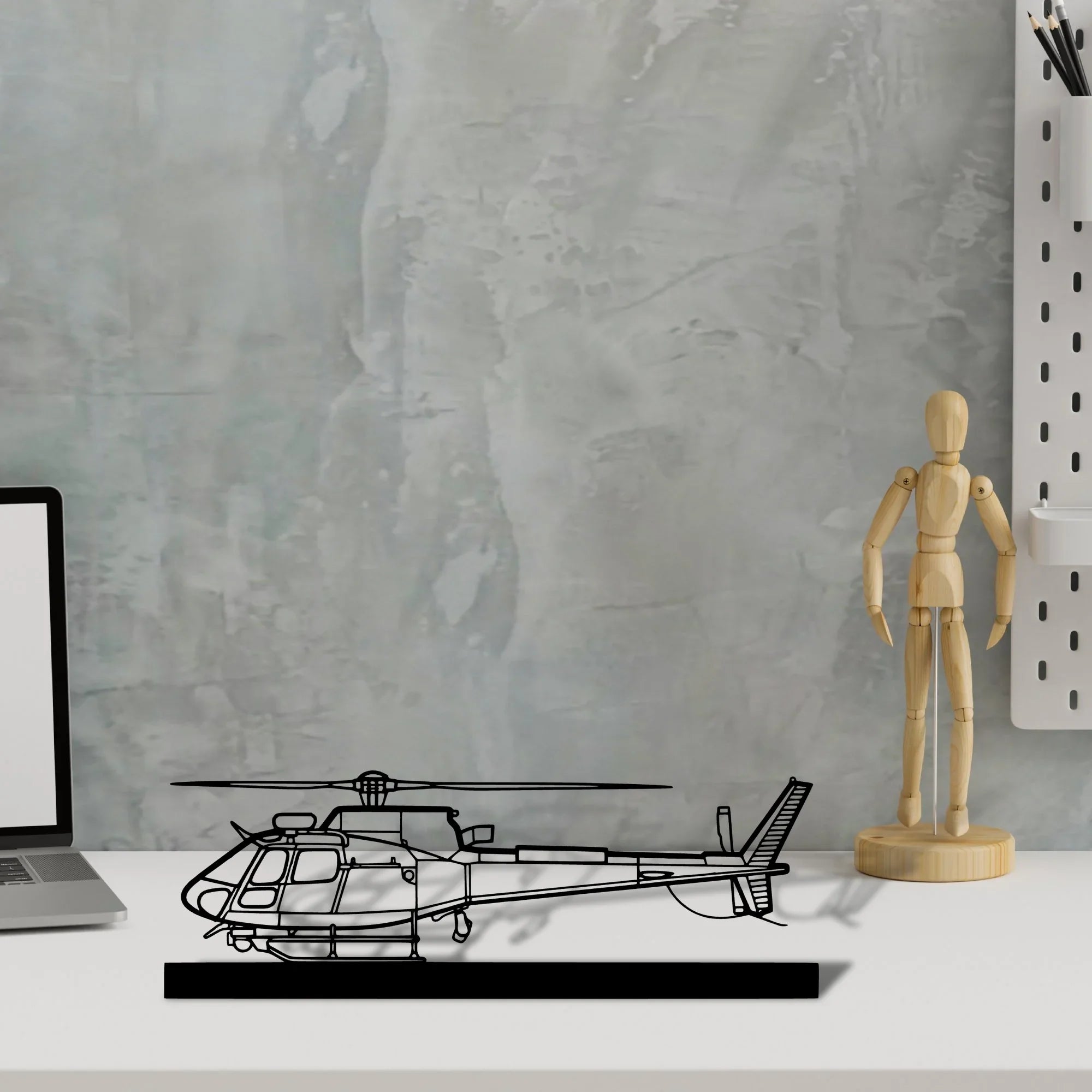 h125e Silhouette Metal Art Stand - Turbo Silhouette