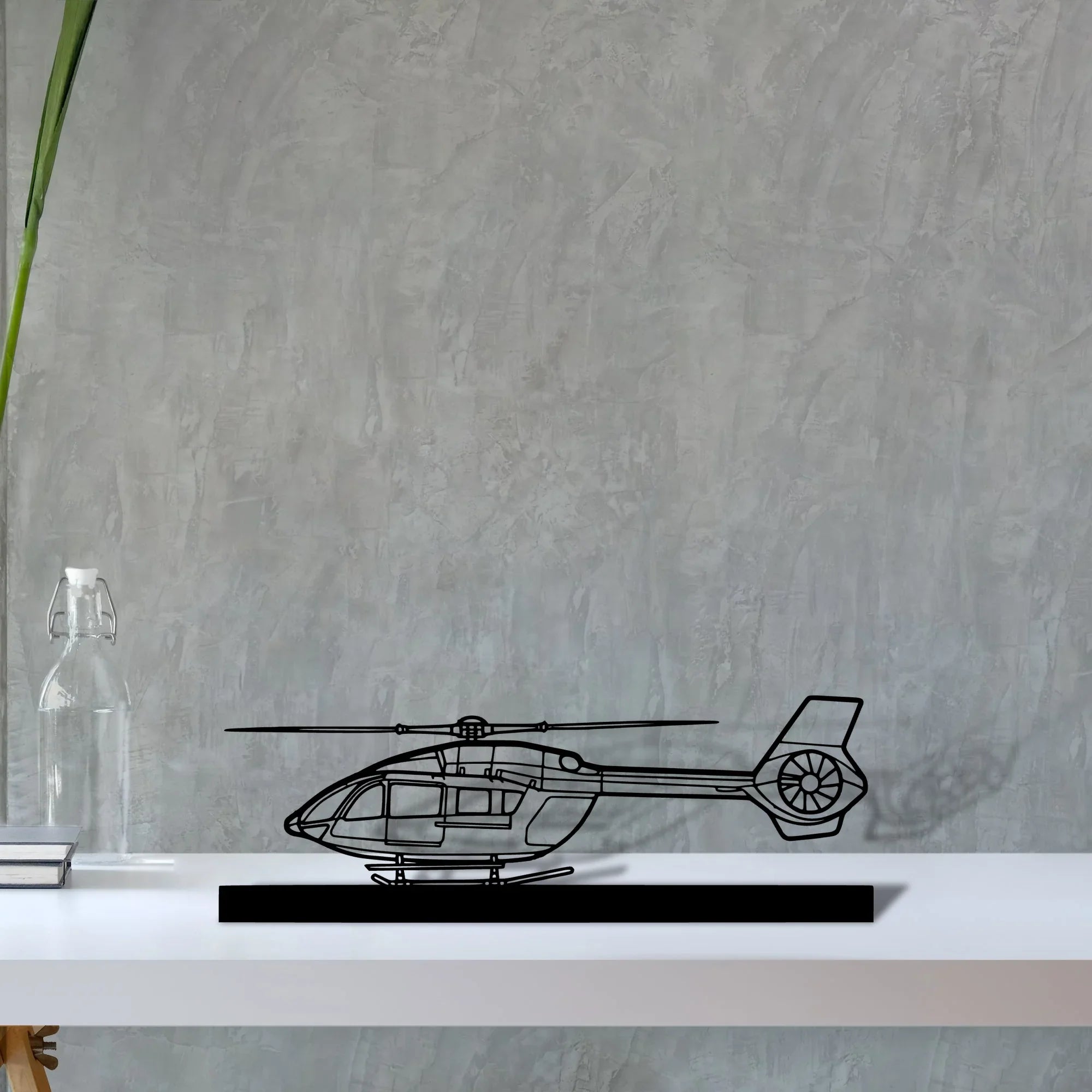 h145-4 Silhouette Metal Art Stand - Turbo Silhouette