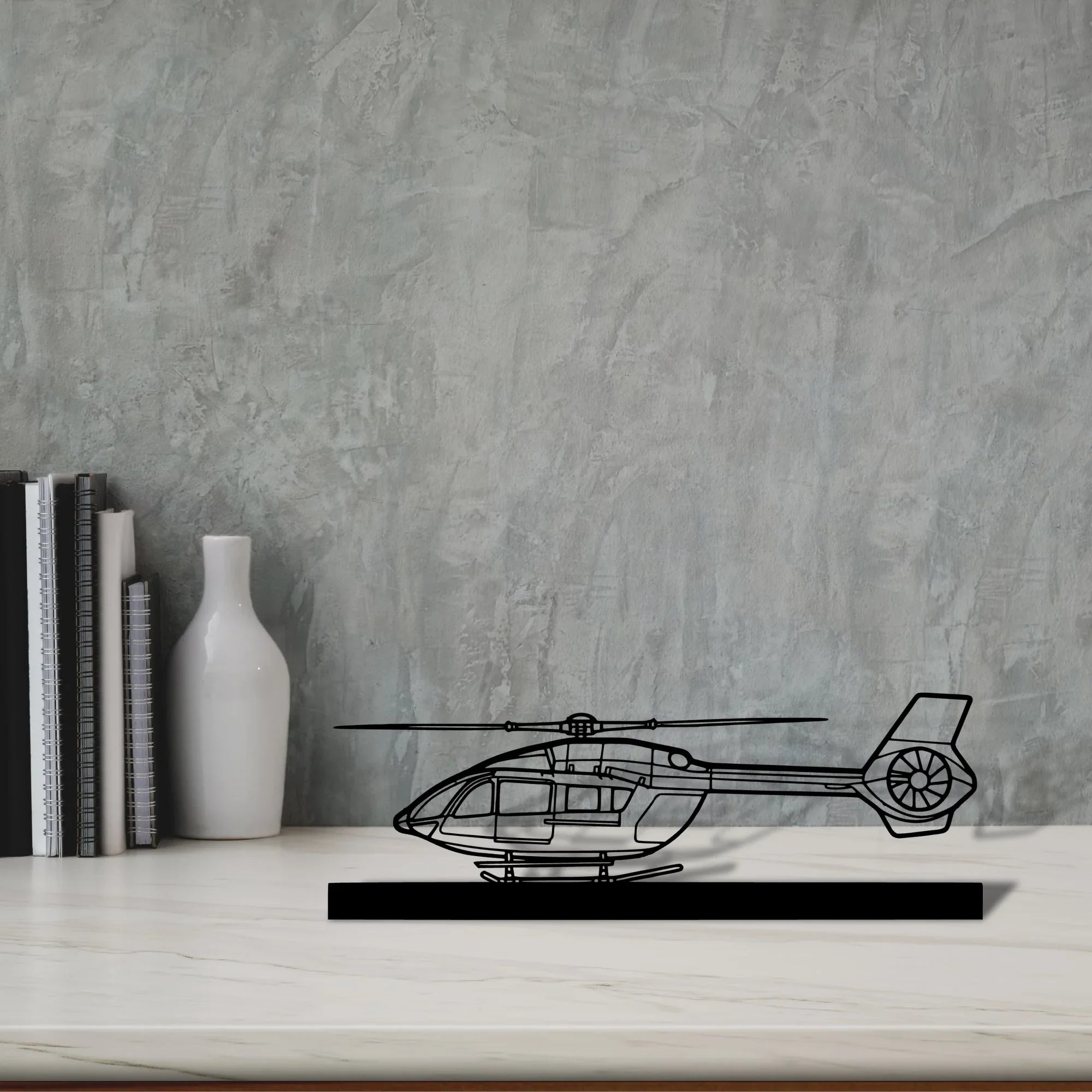 h145-4 Silhouette Metal Art Stand - Turbo Silhouette