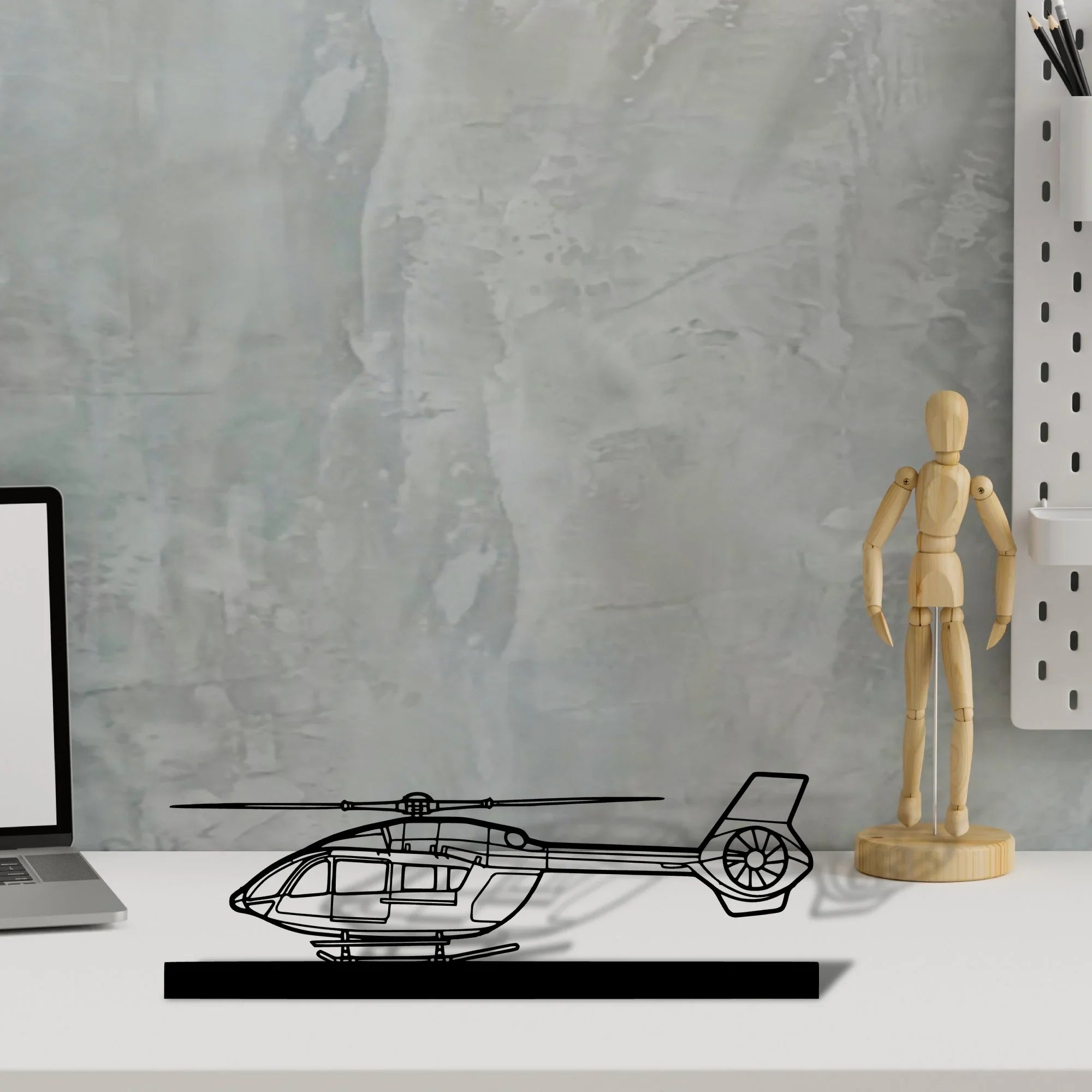 h145-4 Silhouette Metal Art Stand - Turbo Silhouette