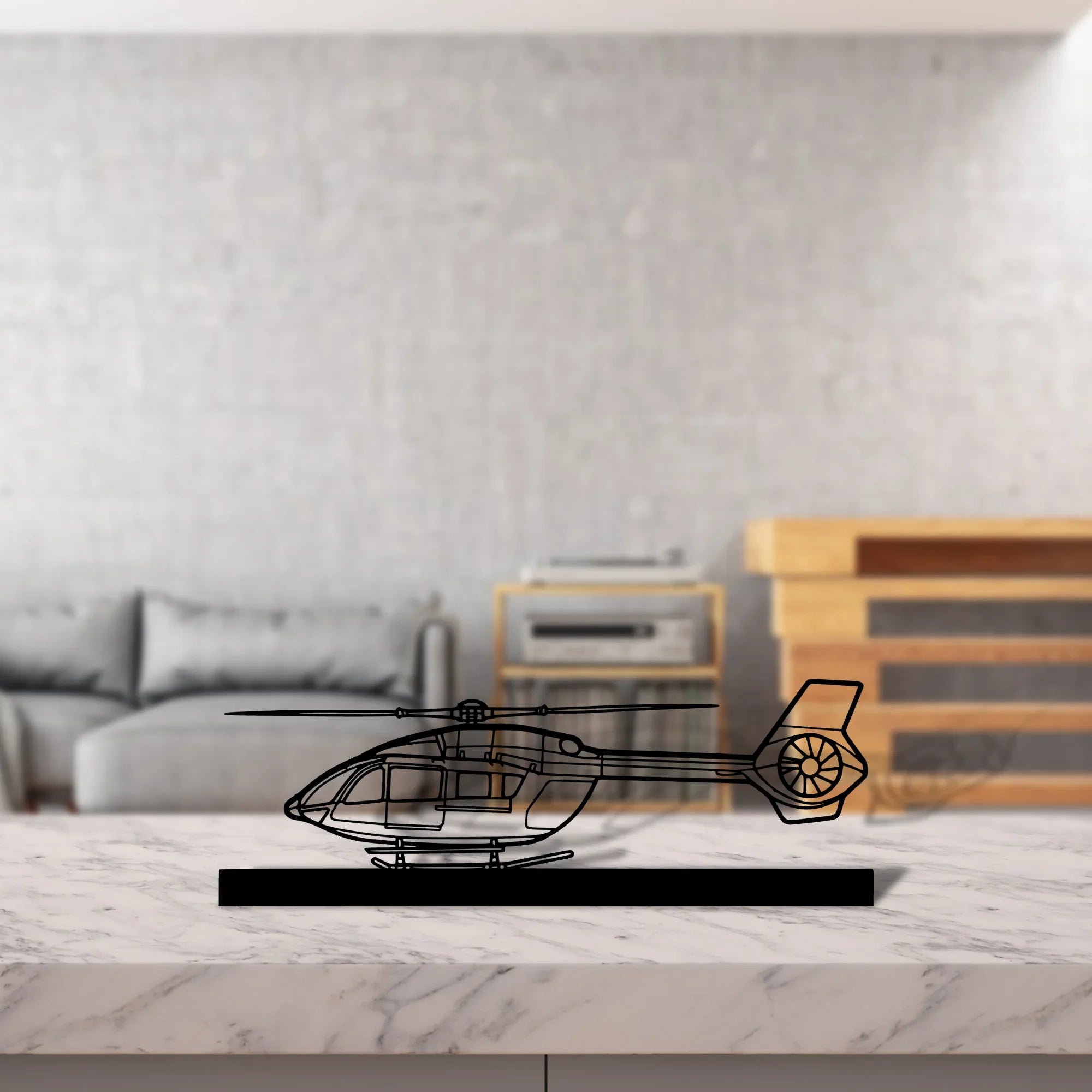 h145-4 Silhouette Metal Art Stand - Turbo Silhouette