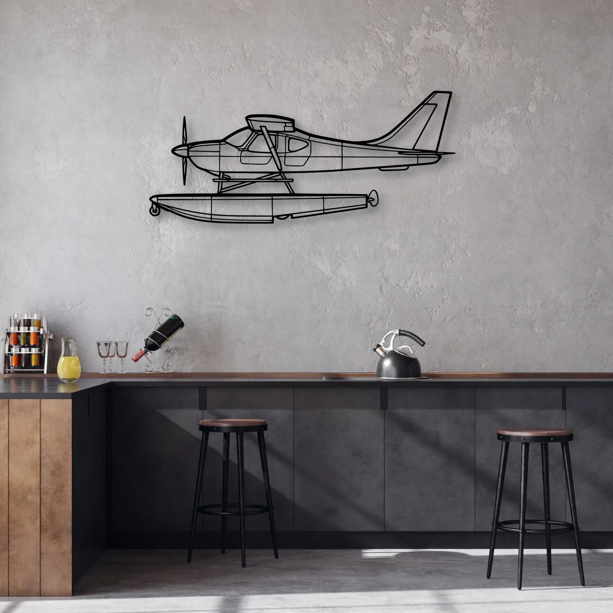 HH-60 Pave Hawk Classic Aircraft Silhouette Metal Wall Art - Aviation Hangar Decor