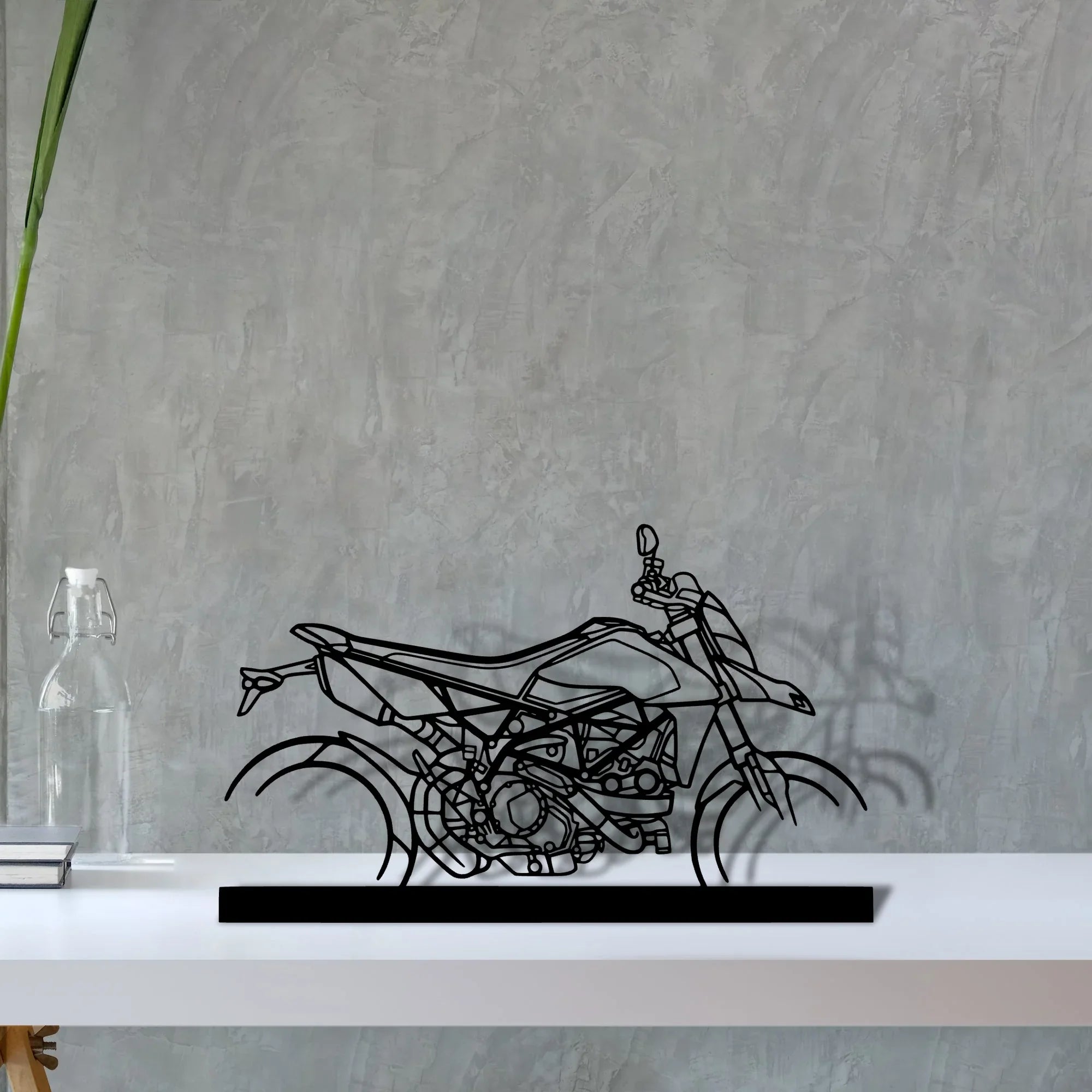 hyper-motard-950-rve Silhouette Metal Art Stand - Turbo Silhouette