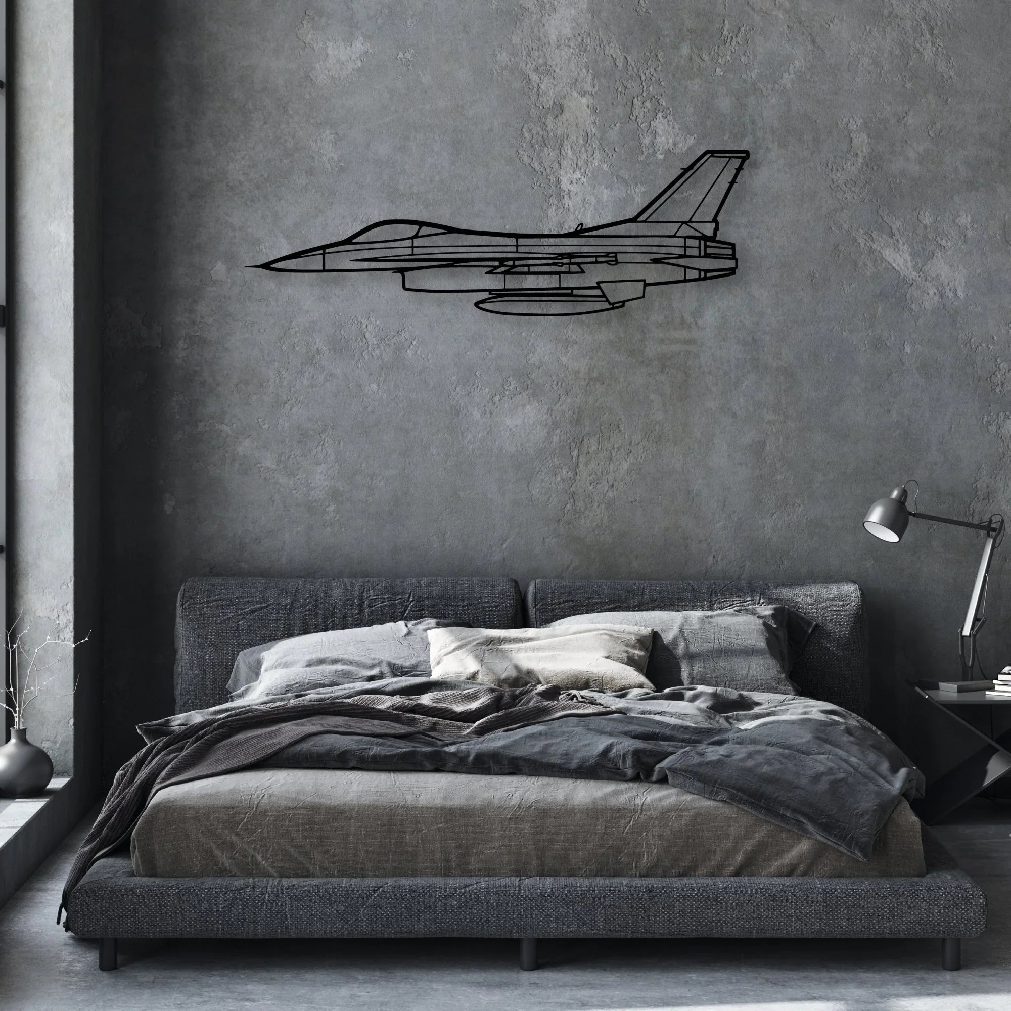 JN-4A Classic Aircraft Silhouette Metal Wall Art - Aviation Hangar Decor