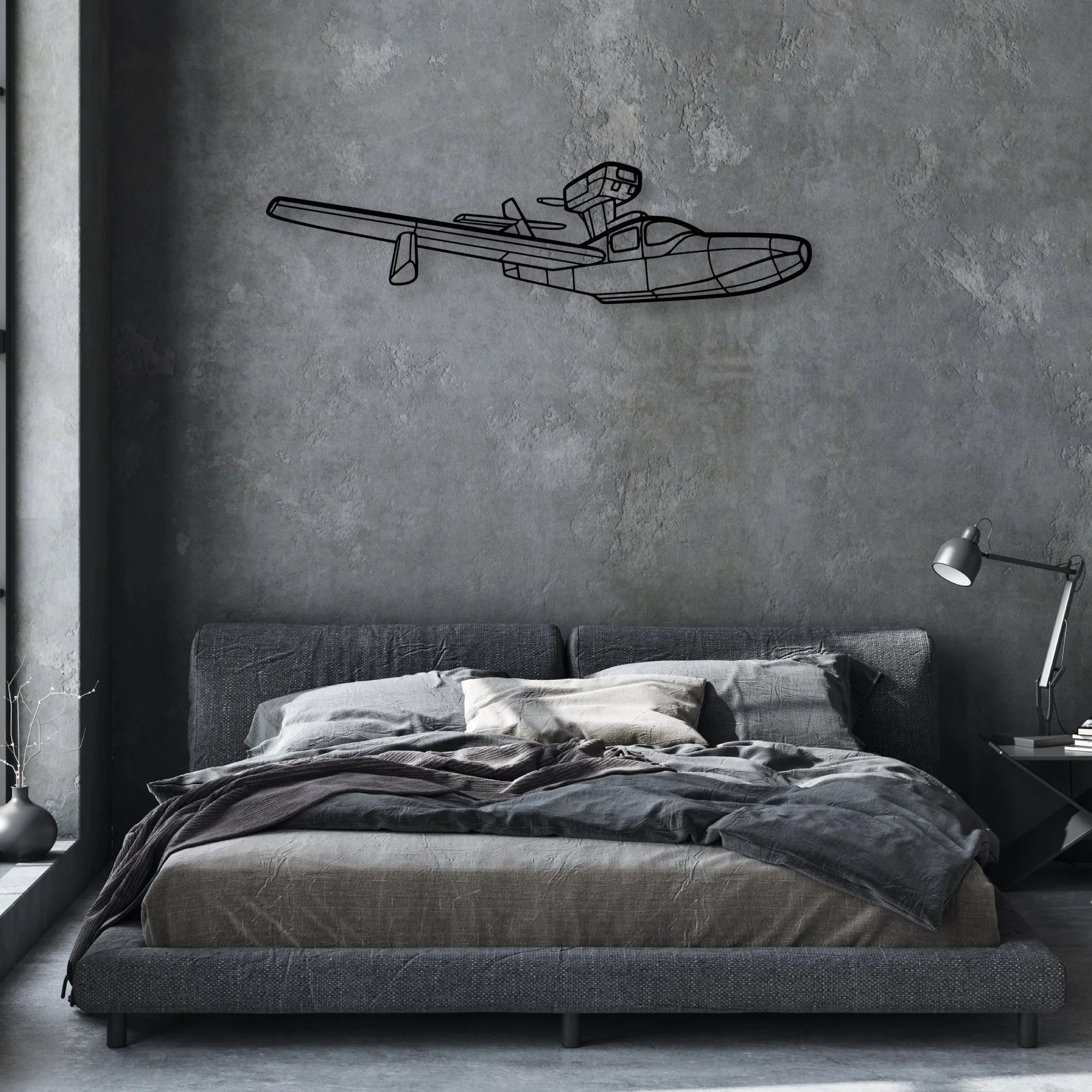 Jumper Diy Classic Aircraft Silhouette Metal Wall Art - Aviation Hangar Decor