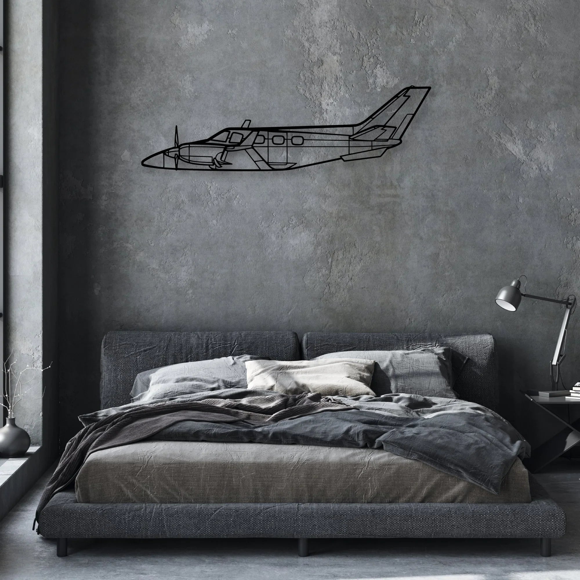 M20C Classic Aircraft Silhouette Metal Wall Art - Aviation Hangar Decor