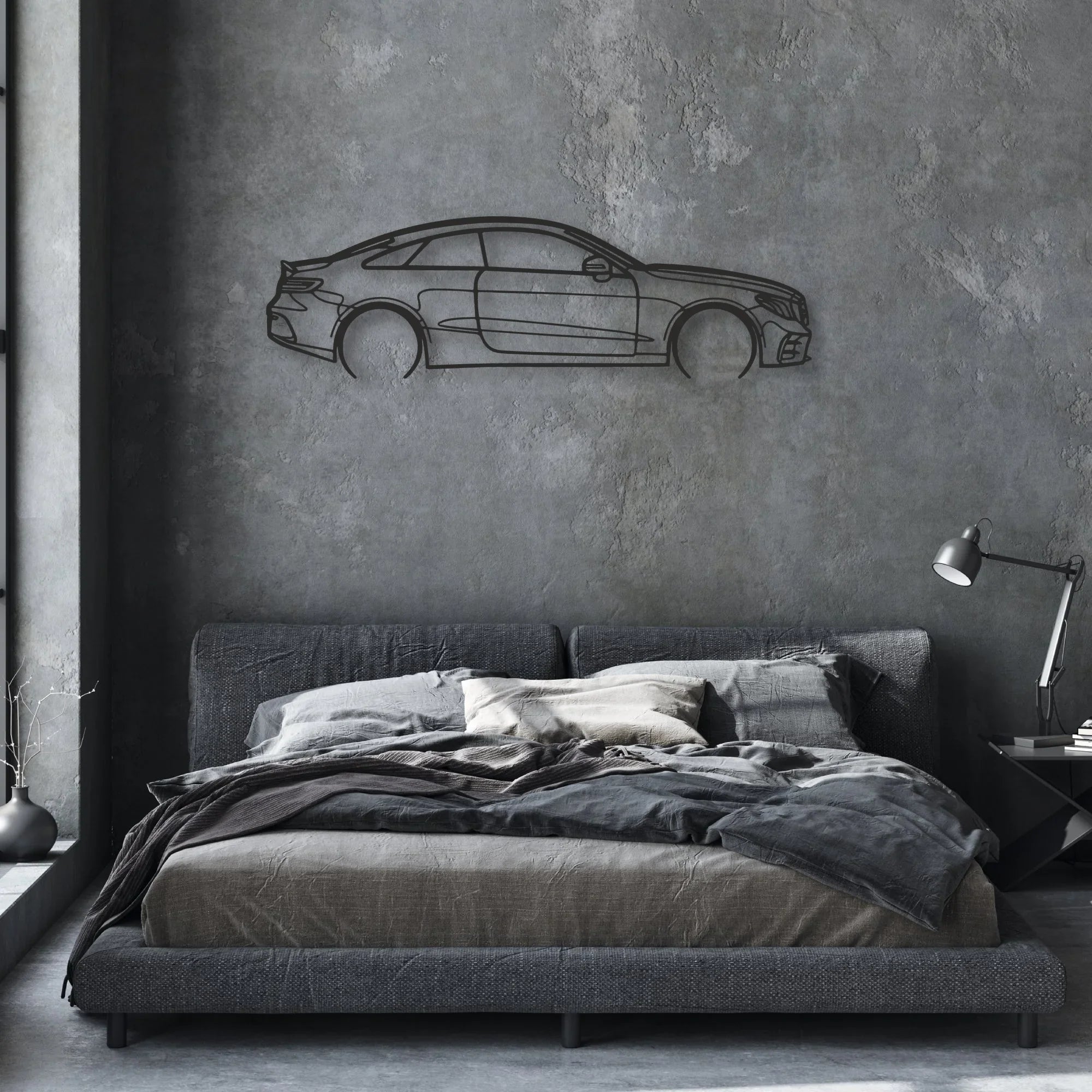 mercedes e53 amg Classic Silhouette Metal Wall Art - Automotive Garage Decor