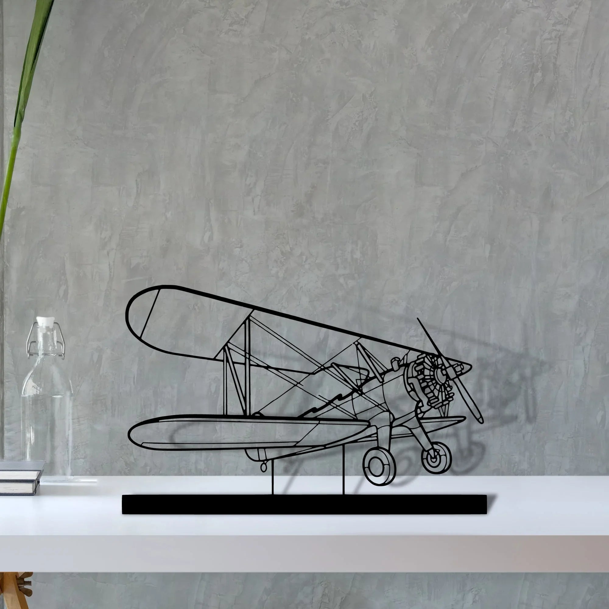 model-75 Silhouette Metal Art Stand - Turbo Silhouette