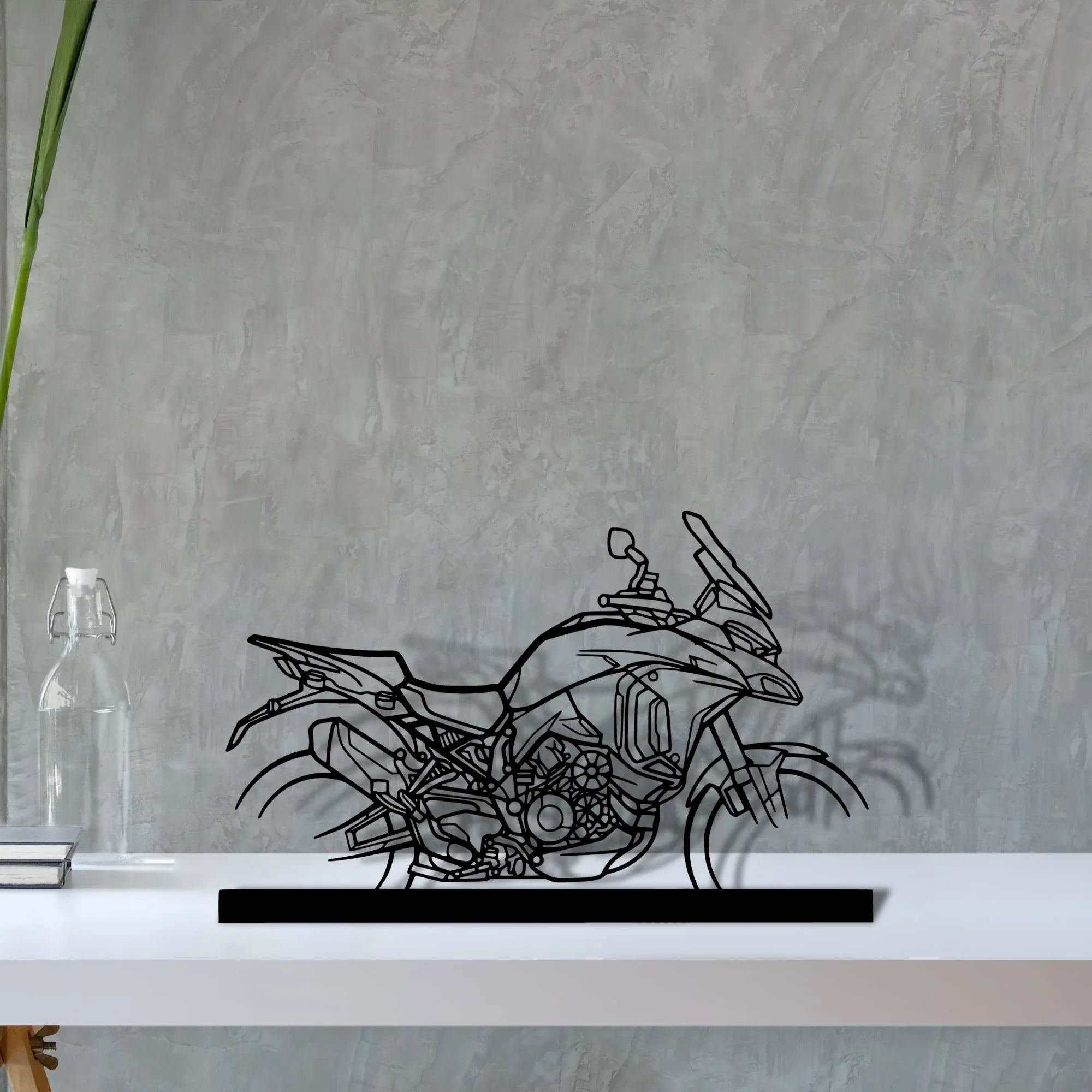multistrada-v4s Silhouette Metal Art Stand - Turbo Silhouette