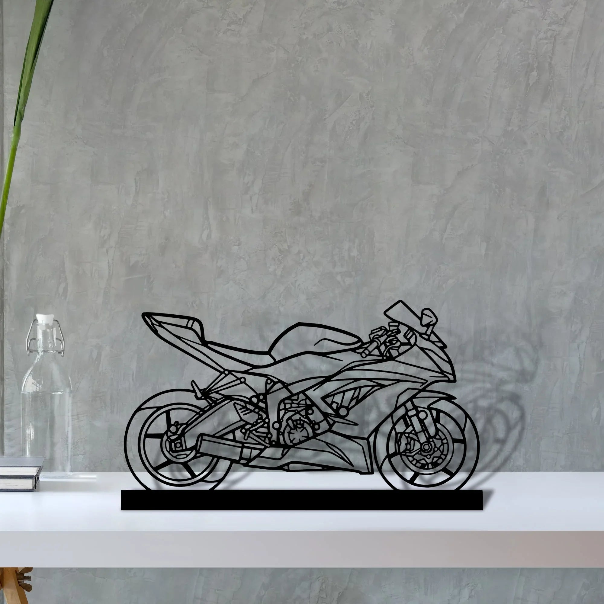 ninja-xr6-636-2016 Silhouette Metal Art Stand - Turbo Silhouette