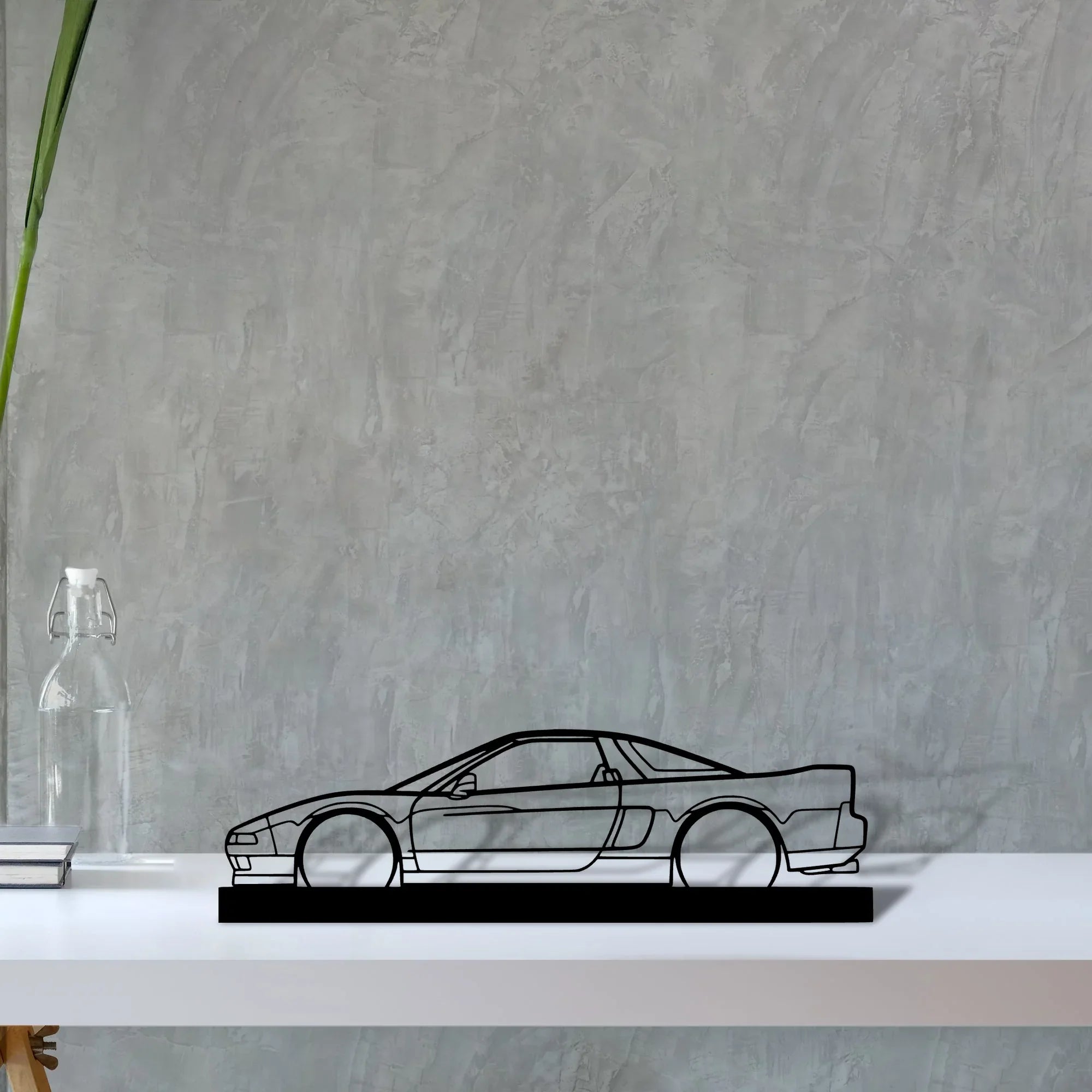 nsx-1991 Silhouette Metal Art Stand - Turbo Silhouette