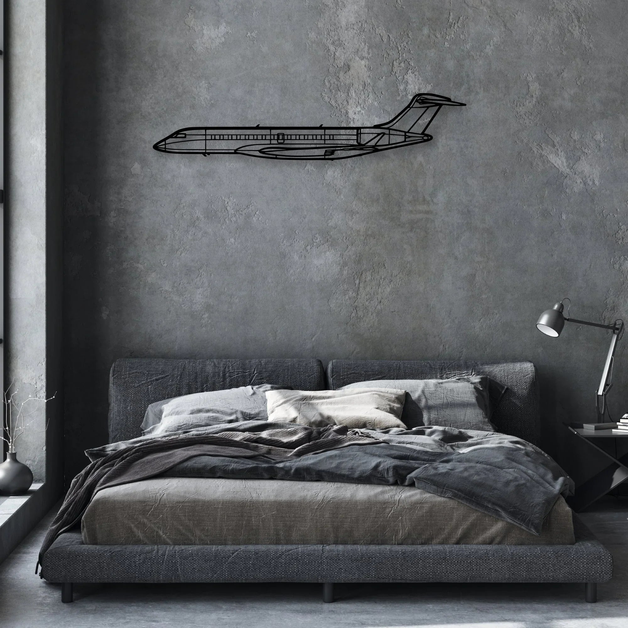 PA32R 301 Classic Aircraft Silhouette Metal Wall Art - Aviation Hangar Decor